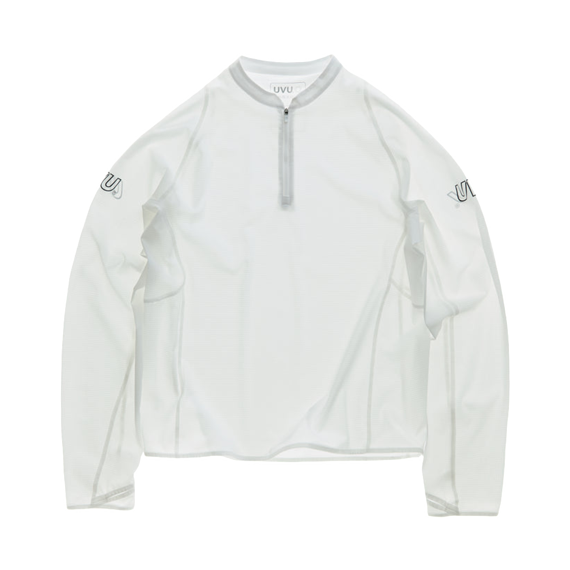 UVU 러닝 1/4 집 화이트(UVU Running 1/4 Zip White)