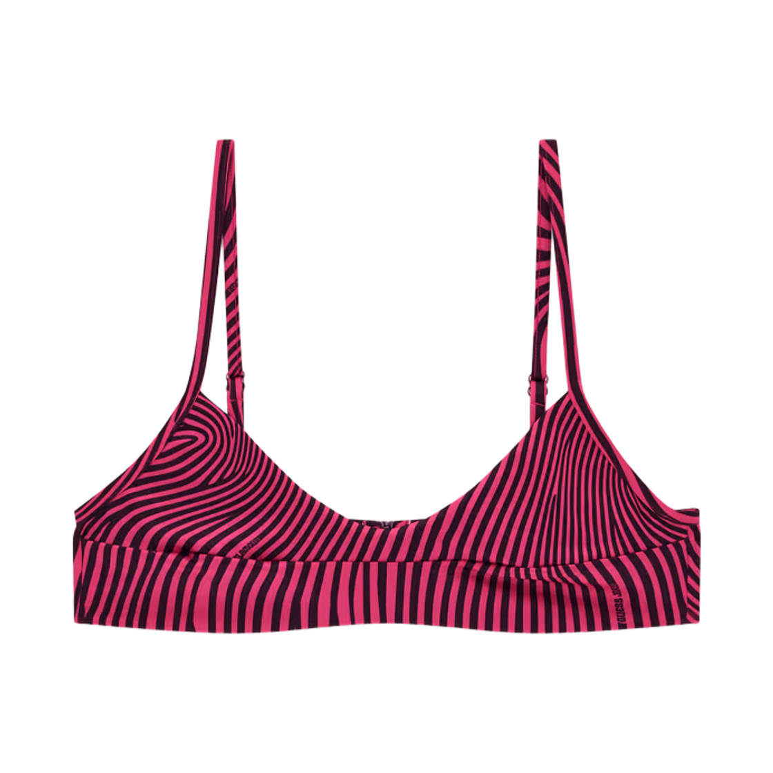 (W) 게스 진 x 히스테릭 글래머 비키니 탑 푸시아((W) GUESS Jeans x Hysteric Glamour Bikini Top Fuchsia)
