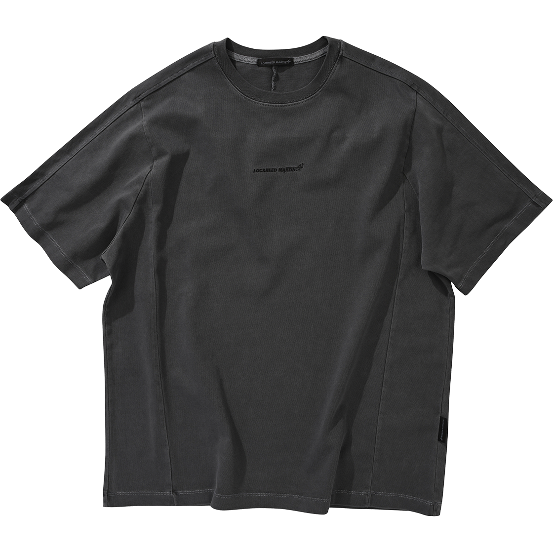 록히드마틴 피그먼트 다잉 오버핏 티셔츠 차콜(LOCKHEED MARTIN Pigment Dying Over Fit Ts Charcoal) - 1