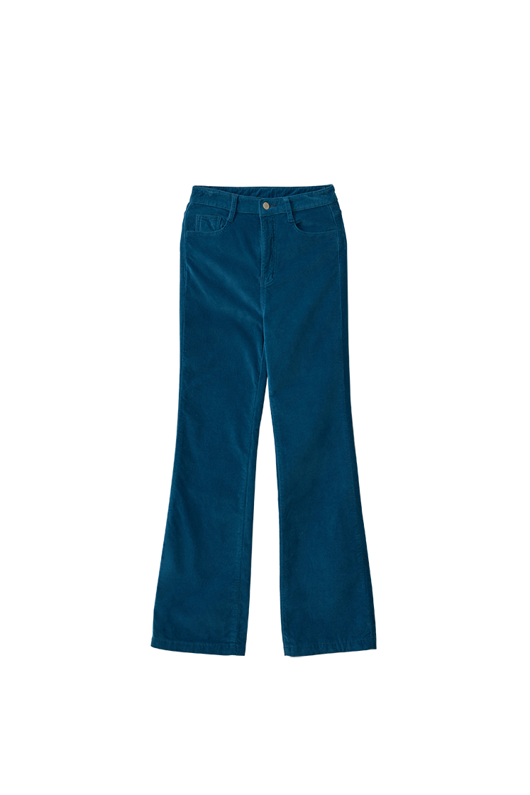 뮈르뮈르 카엘 벨벳 부츠컷 팬츠 블루(Murmure Kael Velvet Bootcut Pants Blue) - 1
