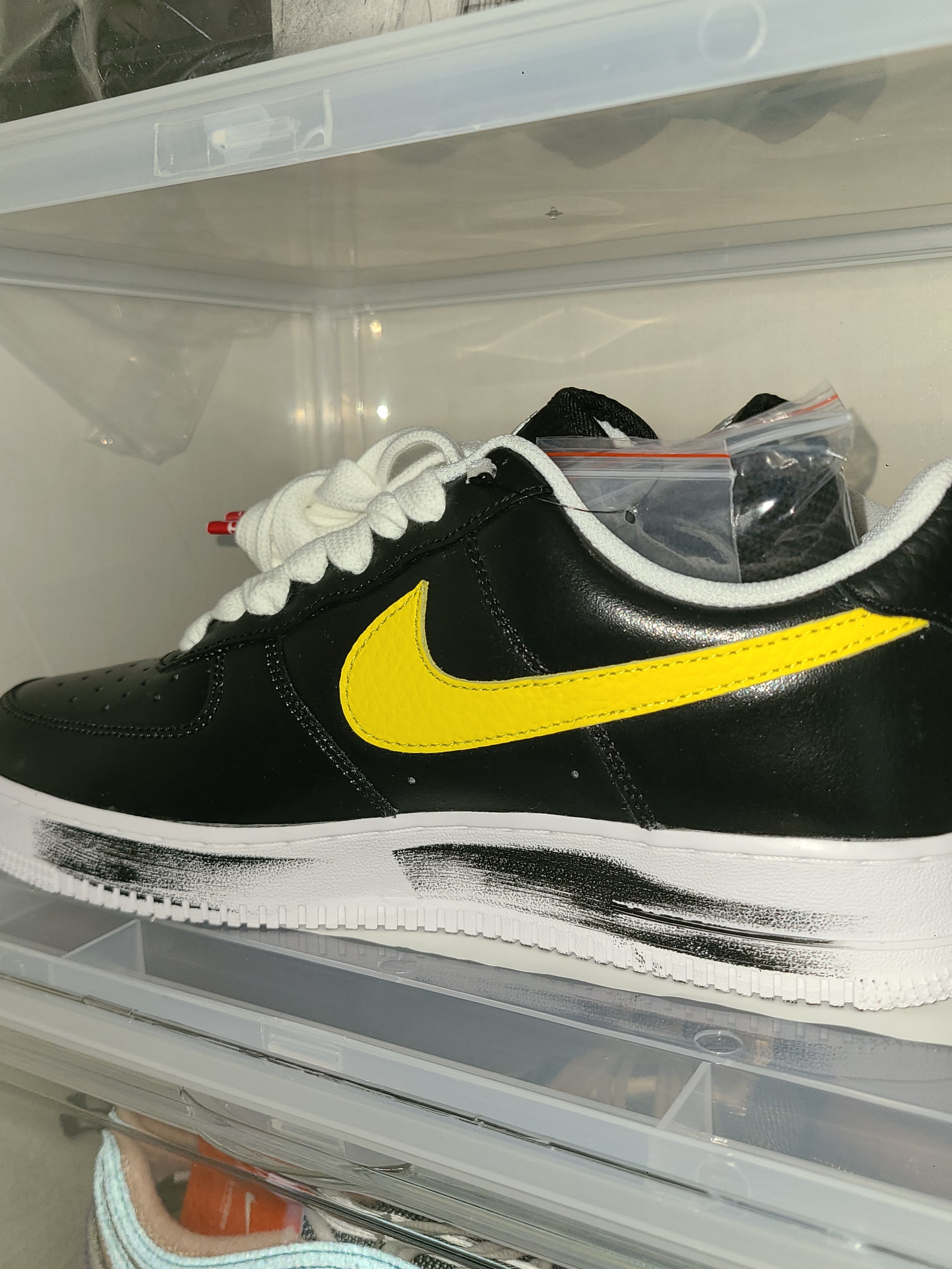 Nike x Peaceminusone Air Force 1 Low Para-Noise 3.0 Black and Multicolor 착용 스타일 - 1