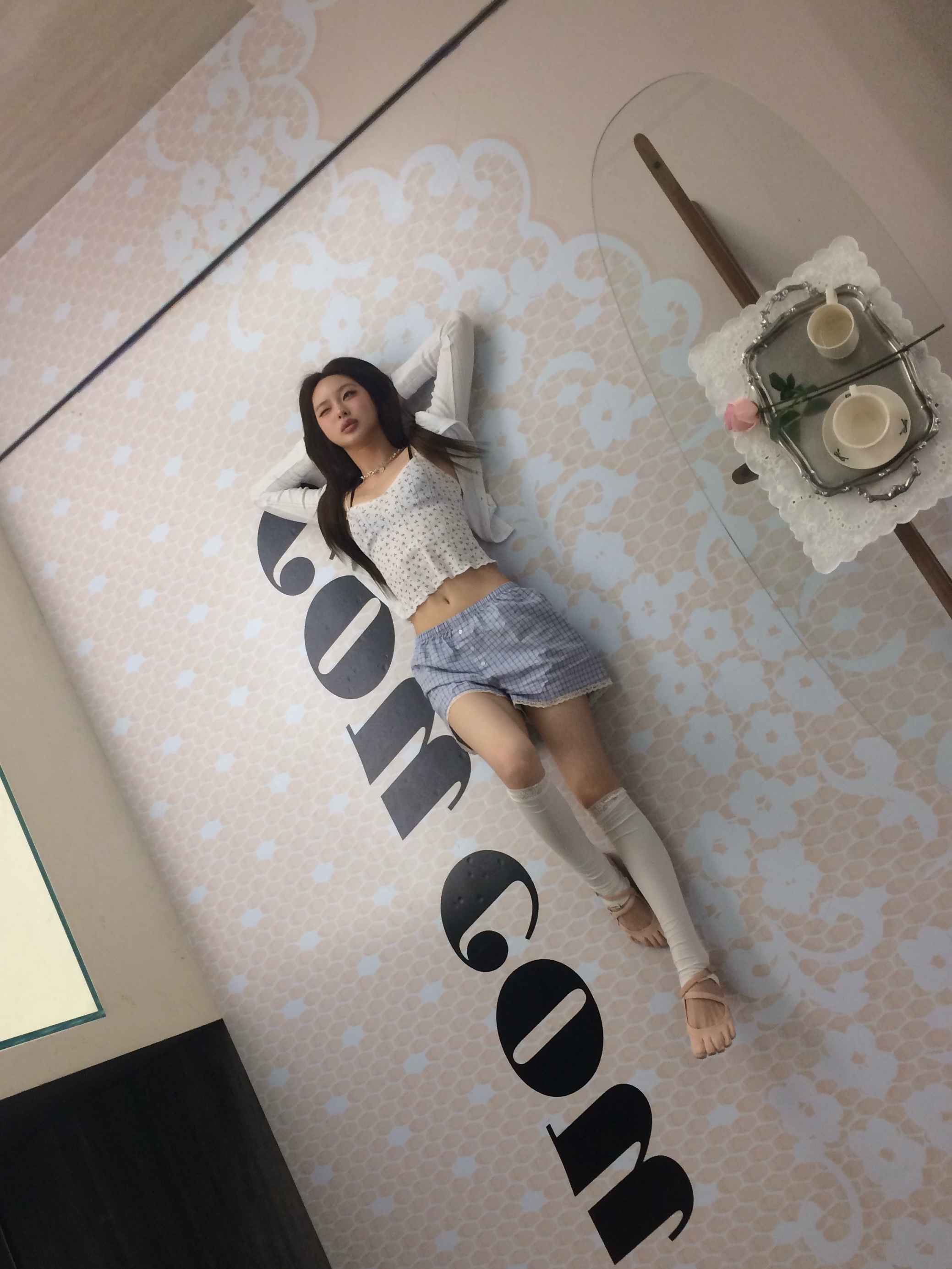 [KREAM 단독] Cou Cou Intimates Women The Long Cami Blue Fields - 26SS, [KREAM 단독] Cou Cou Intimates Women The Cardigan White - 26SS 착용 스타일 - 3