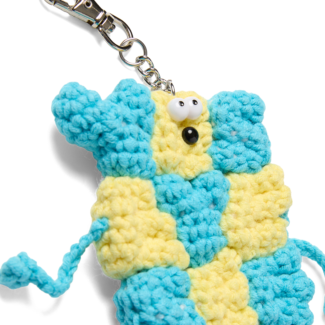 [더블적립] 예스아이씨 씨-로고 니트 키링 스카이 블루([더블적립] YESEYESEE C-Logo Knit Keyring Sky Blue) - 2