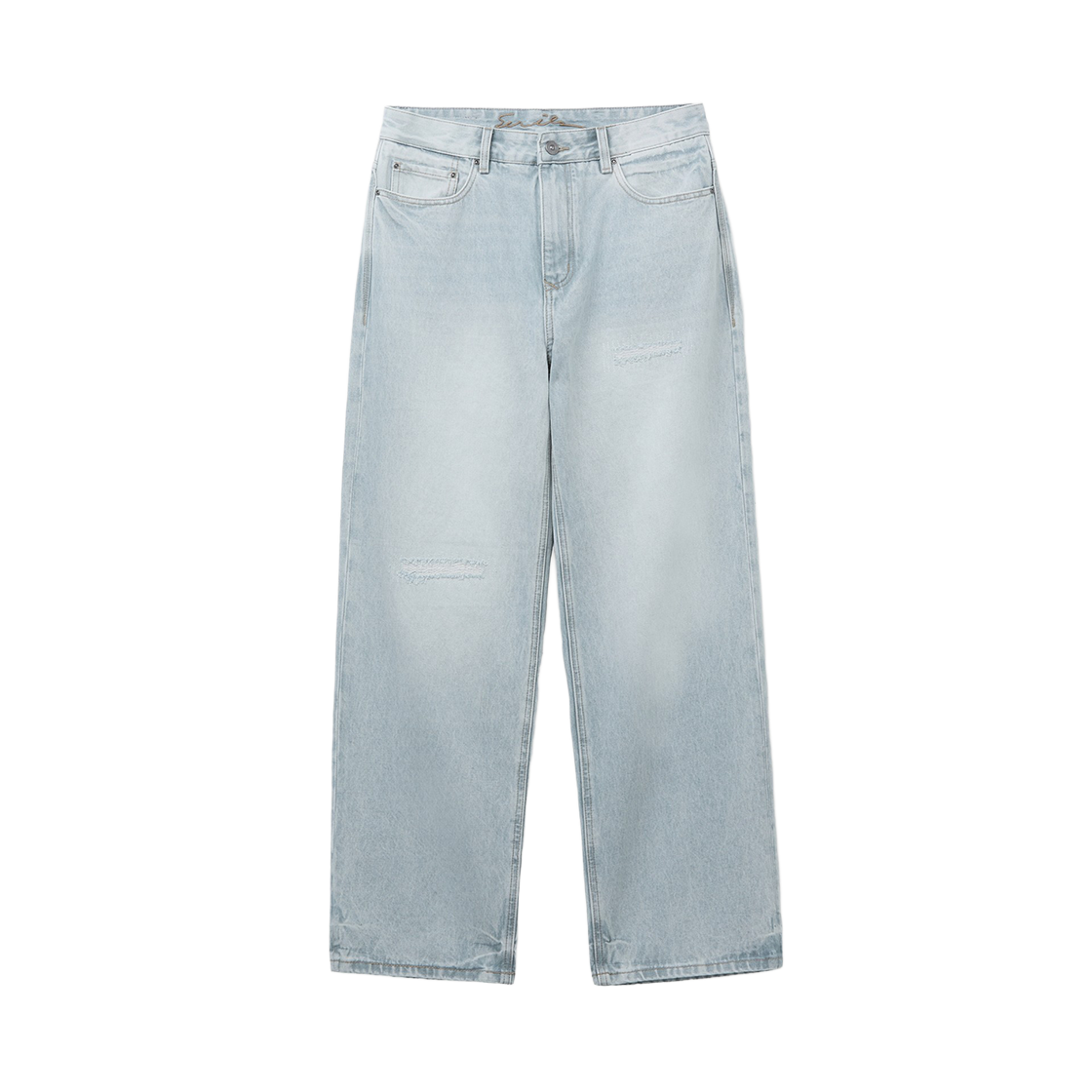 시리즈 연청 뉴와이드핏 데님 라이트 블루(SERIES Light Blue New Wide Fit Denim Light Blue) - 1