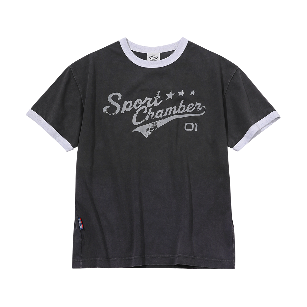 스포츠챔버 액티브 로고 티셔츠 블랙(SPORT CHAMBER Active Logo T-Shirt BLACK)