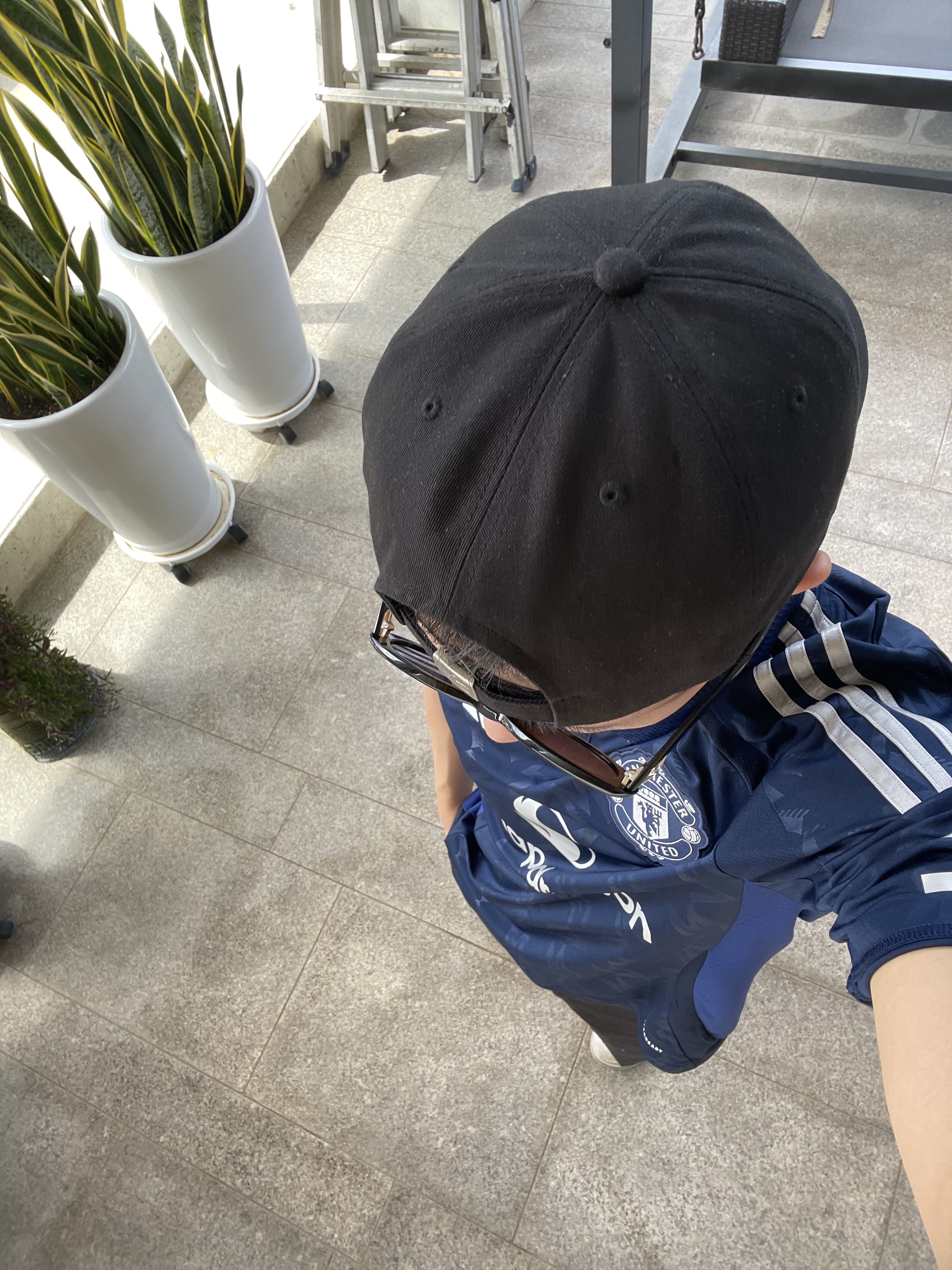Adidas Manchester United 2024/25 Away Jersey Night Indigo - KR Sizing (Non Marking Ver.) 착용 스타일 - 1