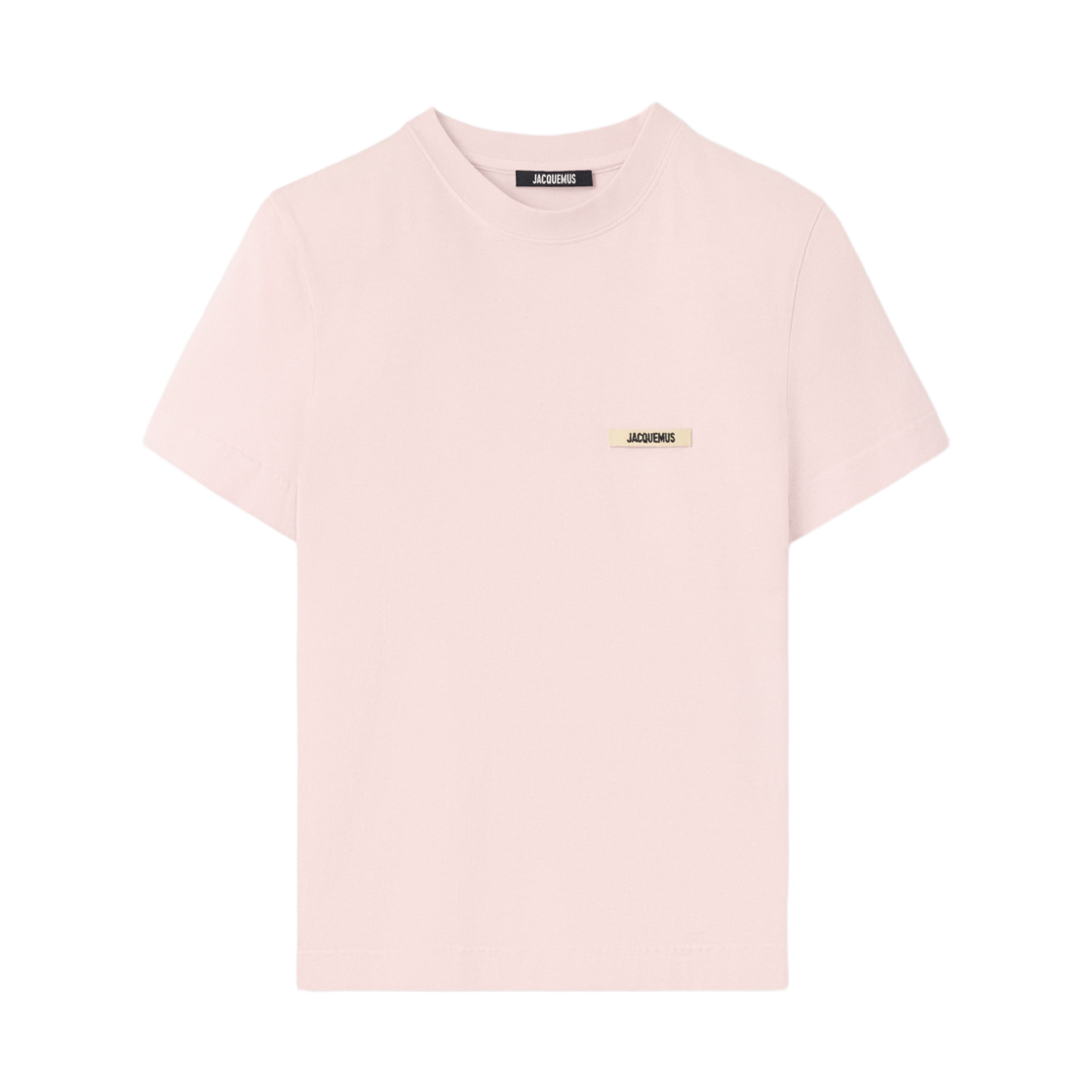(W) 자크뮈스 더 그로그랭 티셔츠 핑크((W) Jacquemus The Gros Grain T-Shirt Pink)