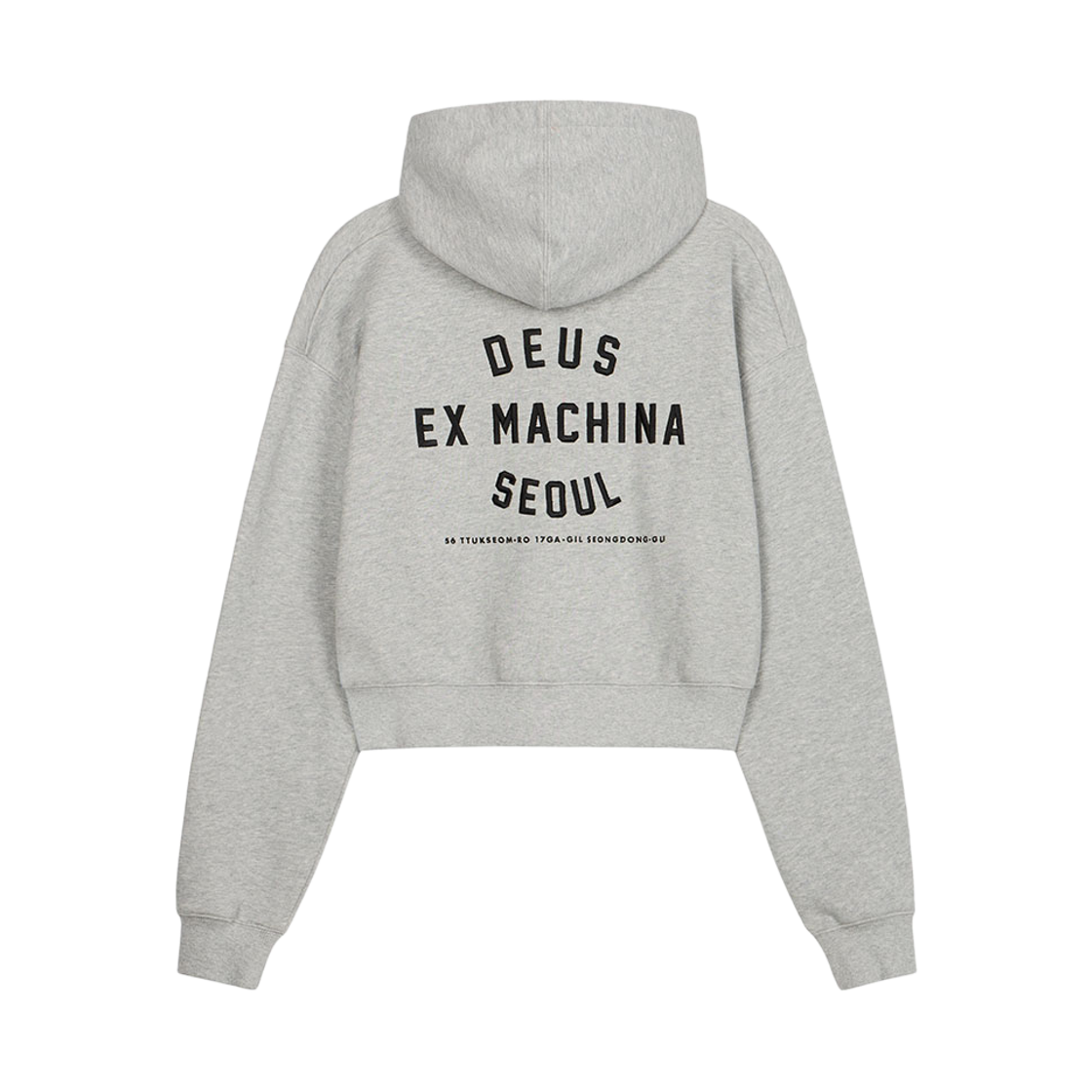 [6% 적립] 데우스 엑스 마키나 여성 컬리지 어드레스 크롭 후디 집업 멜란지 그레이([6% 적립] Deus Ex Machina W College Address Crop Hoodie Zipup M Grey)