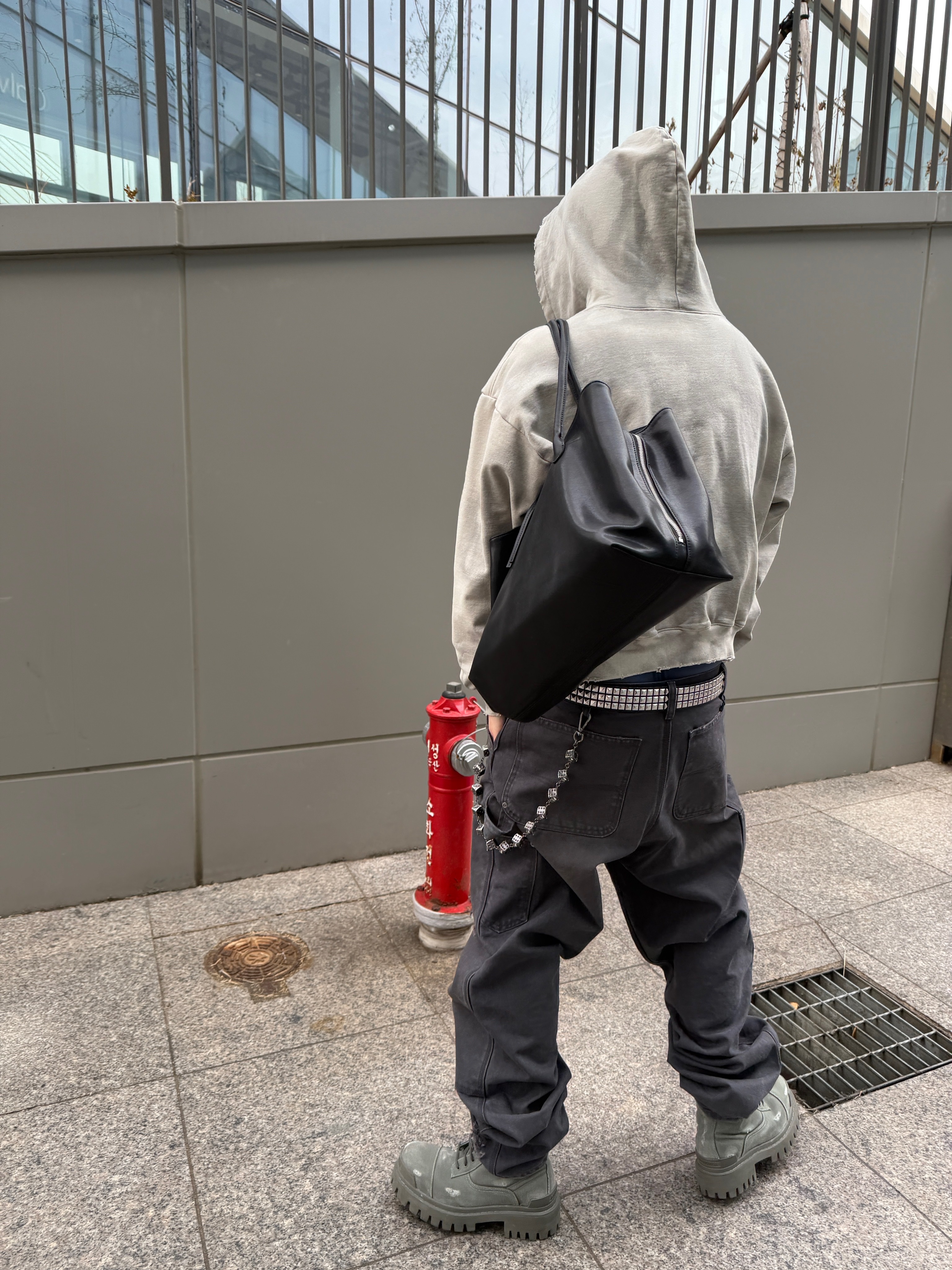qualisartifexpereo VTG Double Knee Work Pants Graphite 착용 스타일 - 7