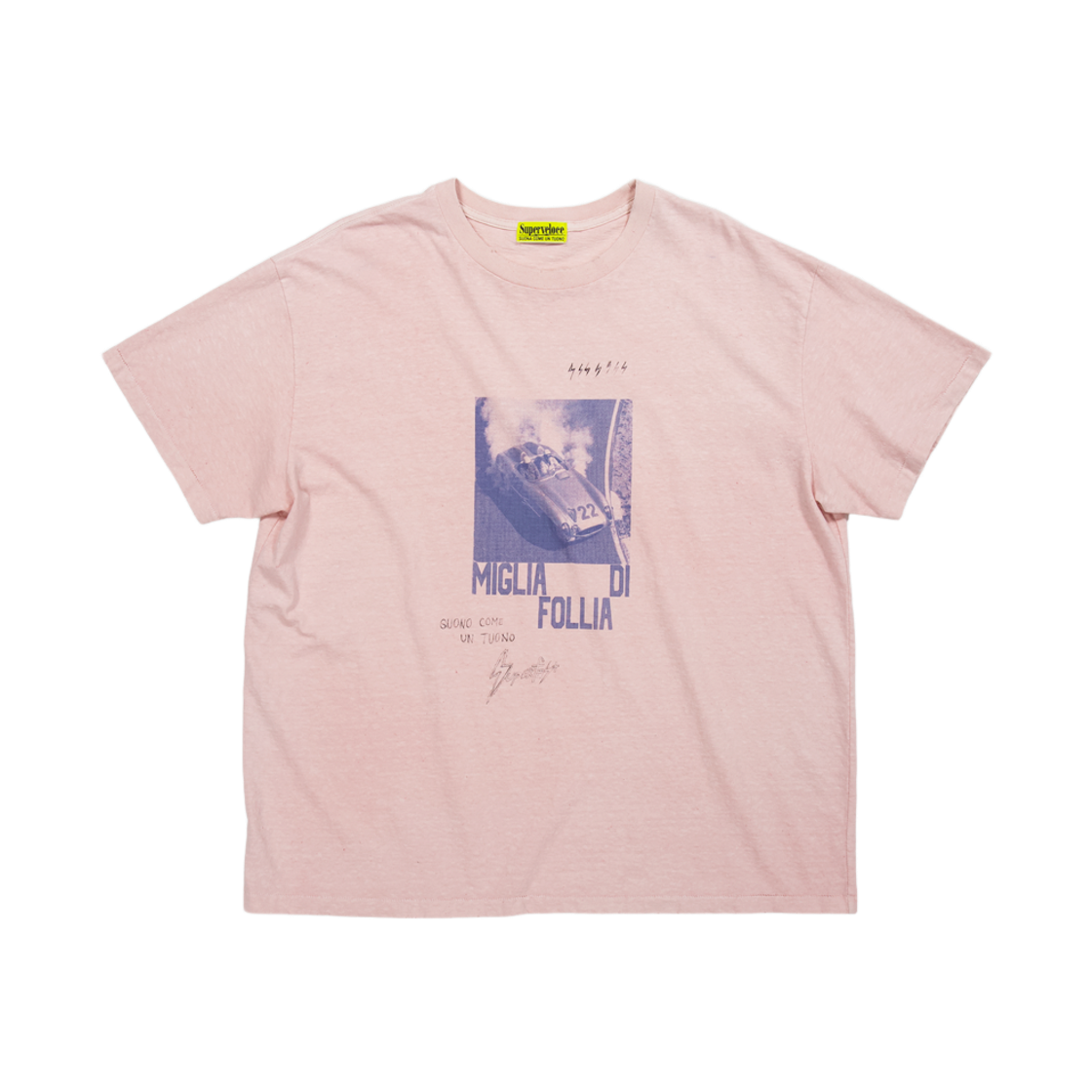 슈퍼벨로체 밀리아 레전드 시리즈 티셔츠 페일 핑크(SUPERVELOCE Miglia Legend Series T-shirt Pale Pink)