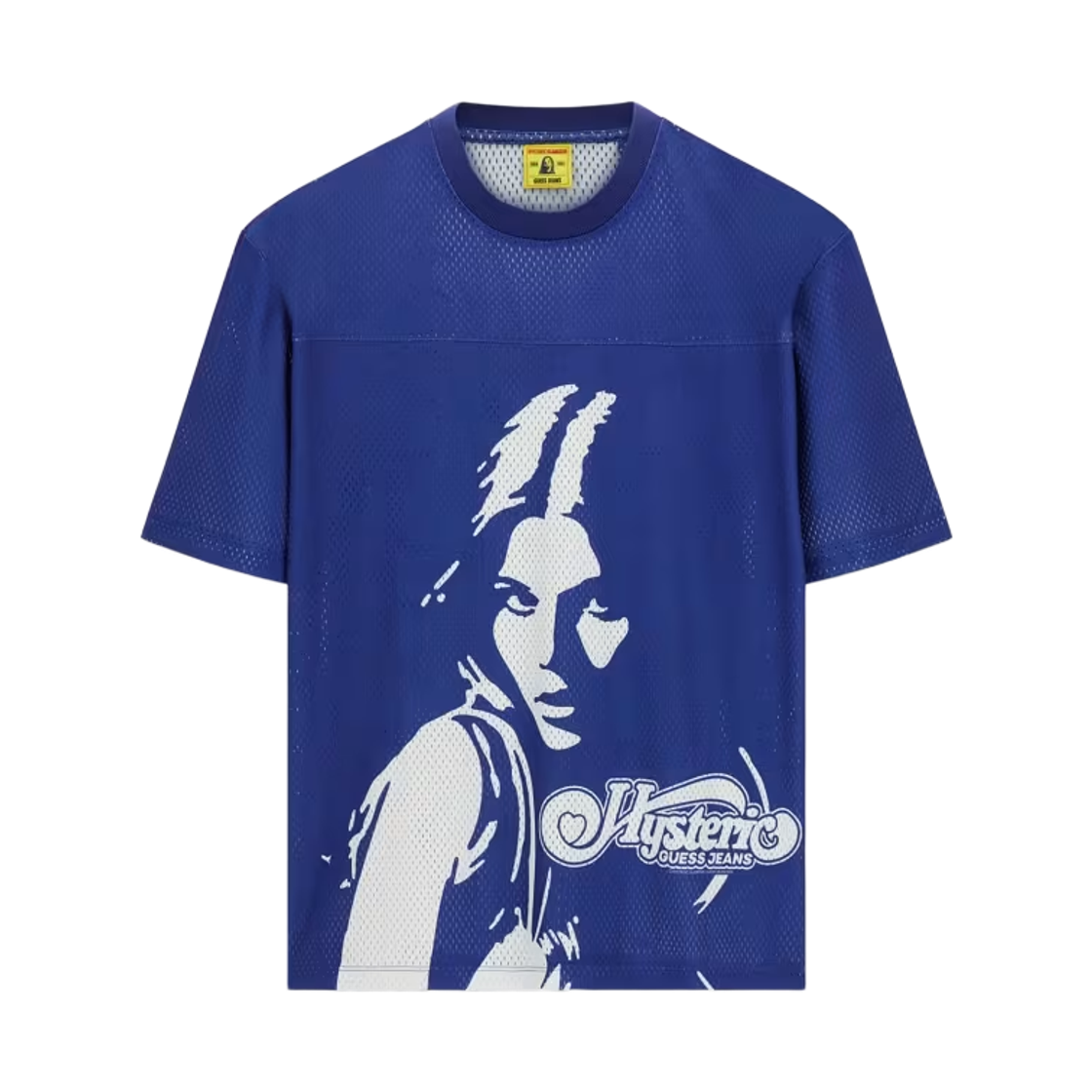게스 진 x 히스테릭 글래머 메쉬 티셔츠 블루(GUESS Jeans x Hysteric Glamour Mesh T-Shirt Blue)