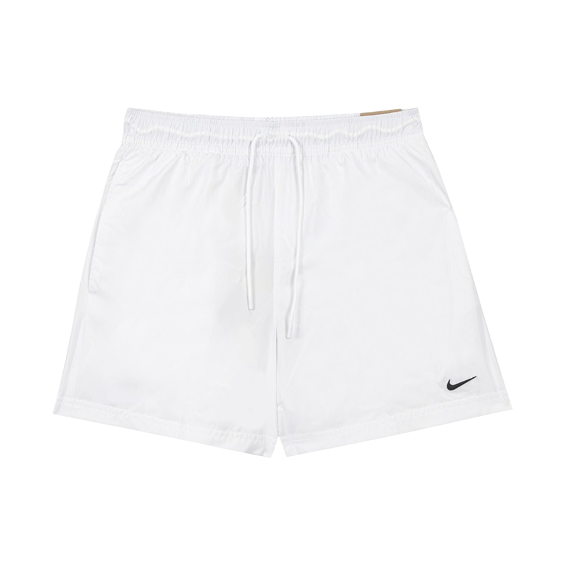 FV7558-100 (W) Nike NSW Classic Woven Mid Rise Shorts White Black - Asia