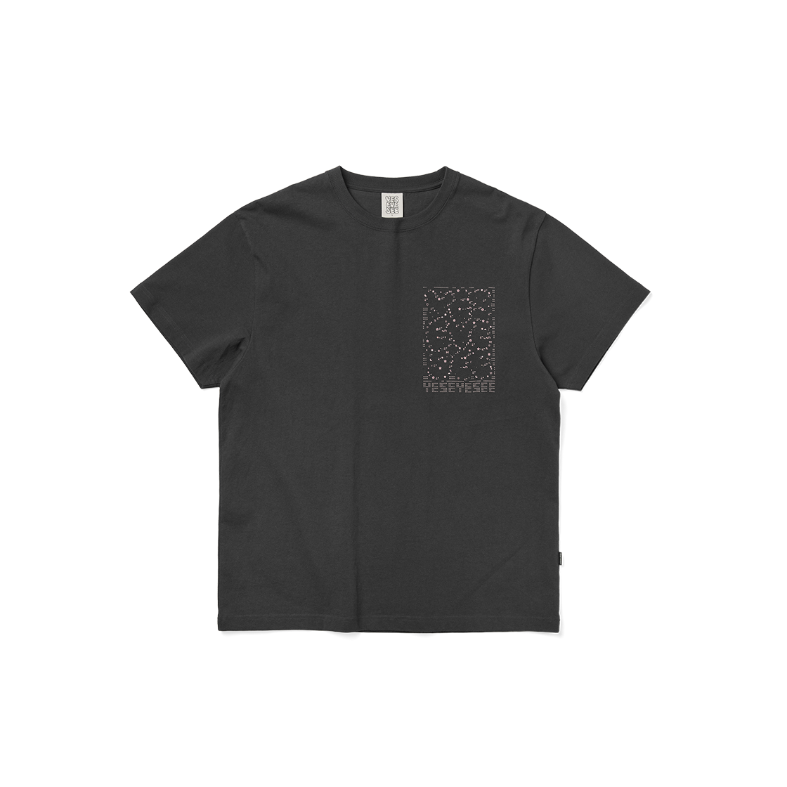 [더블적립] 예스아이씨 씨-로고 트윙클 티셔츠 차콜([더블적립] YESEYESEE C-logo Twinkle Tee Charcoal)