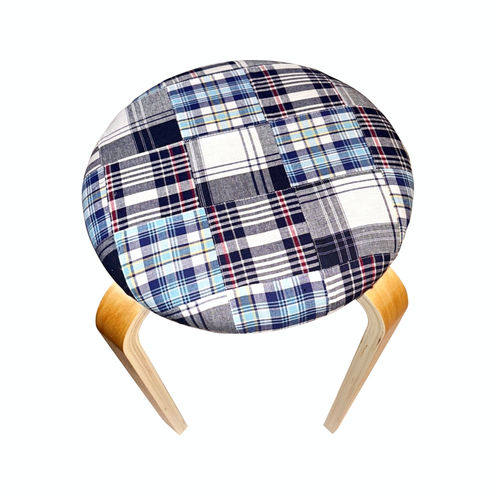 유라이크왓 리얼 패치워크 스툴 (네이비)(you like what Real patchwork stool (navy)) - 3
