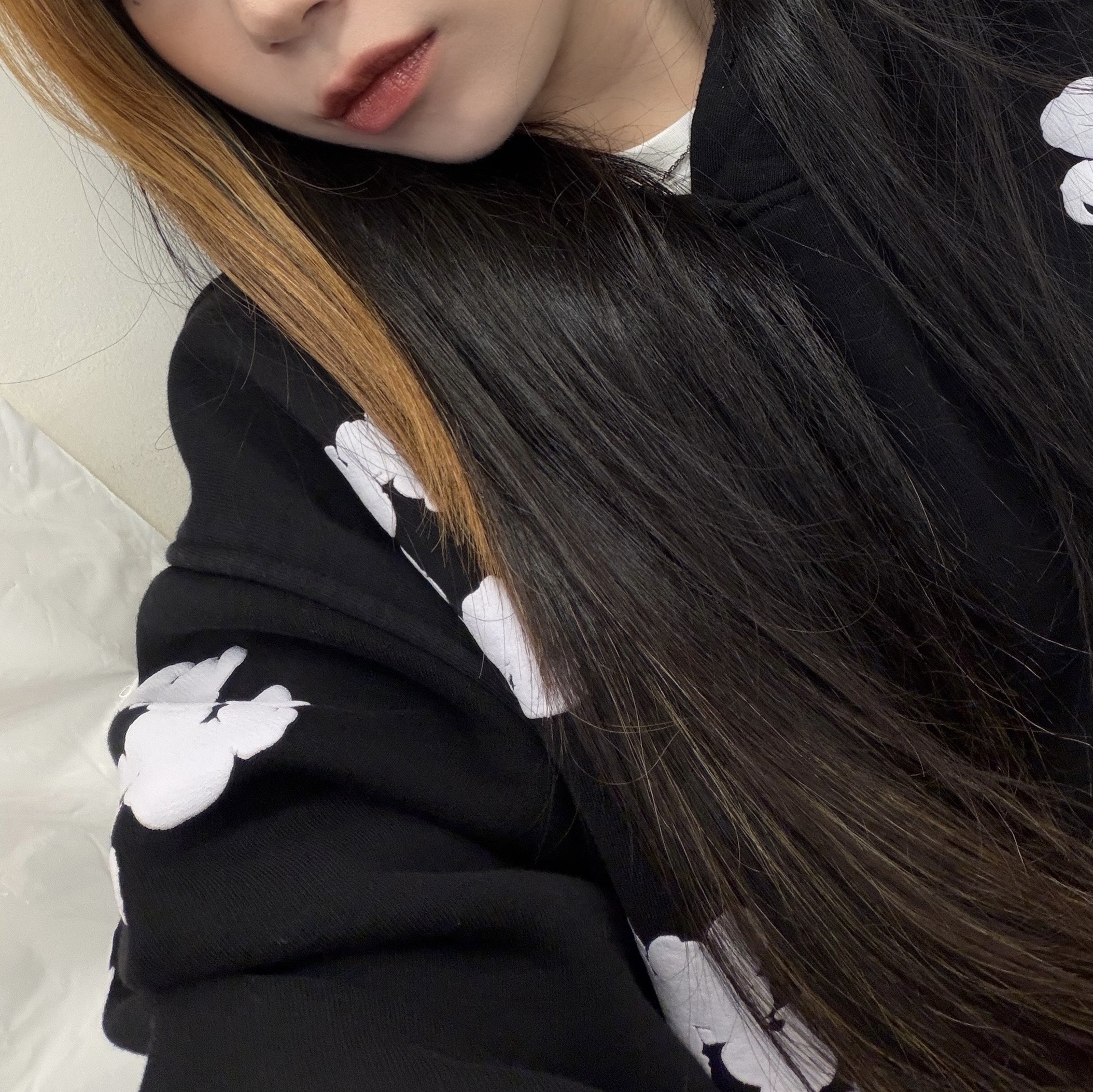 Denim Tears The Cotton Wreath Sweatshirt Black 착용 스타일