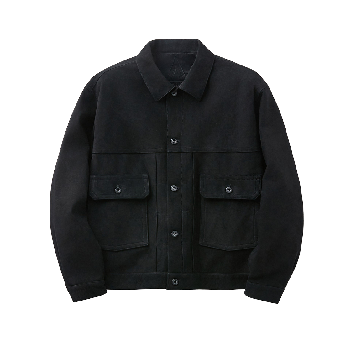 시리즈 에이 레더 트러커 자켓 블랙(SERIES A Leather Trucker Jacket Black)