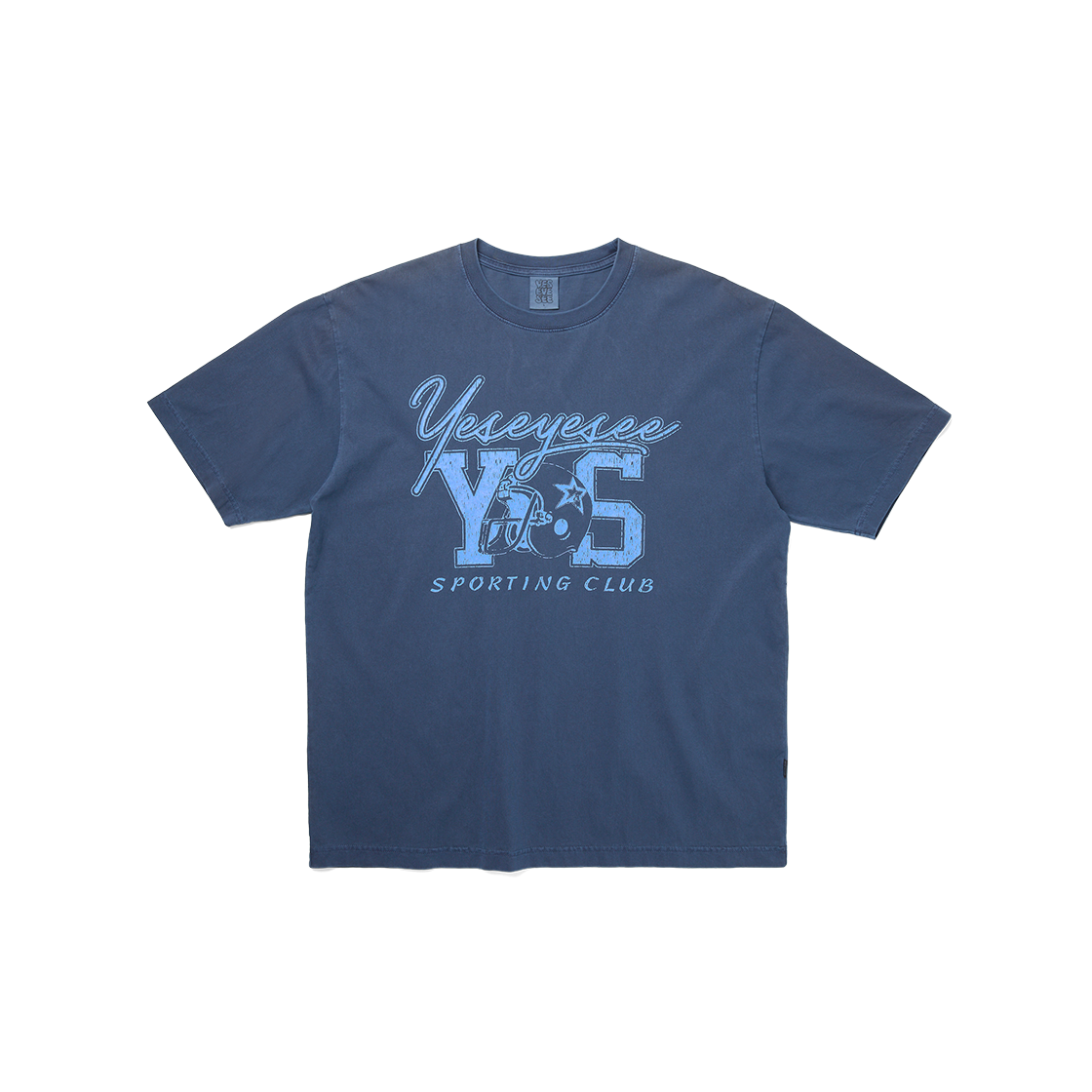 [더블적립] 예스아이씨 예스 스포팅 클럽 티셔츠 네이비([더블적립] YESEYESEE Y.E.S Sporting Club Tee Navy)