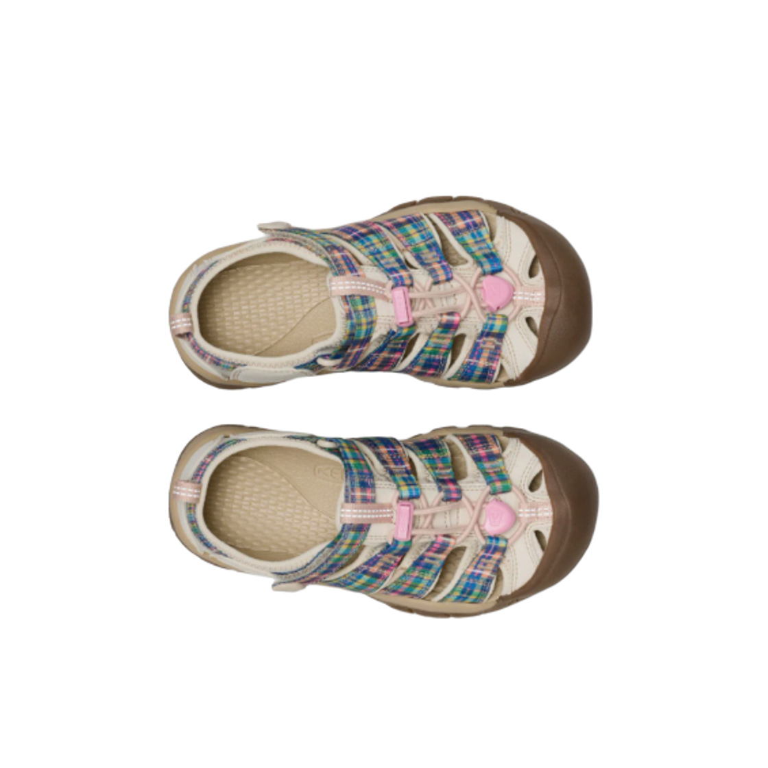 (키즈) 킨 뉴포트 H2 깅엄 오키드 스모크((Kids) Keen Newport H2 Gingham Orchid Smoke) - 2