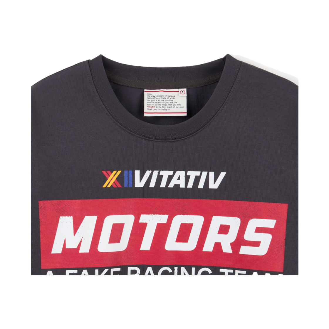 비타티브 레이싱티셔츠 챠콜(VITATIV Racing T-Shirt Dark Gey) - 3