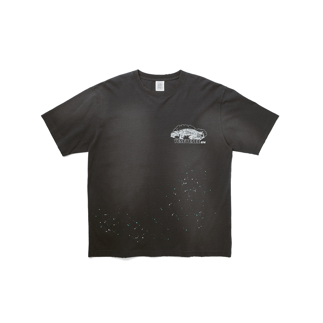 [더블적립] 예스아이씨 예스 빈티지 레이싱 티셔츠 차콜([더블적립] YESEYESEE Y.E.S Vintage Racing Tee Charcoal)