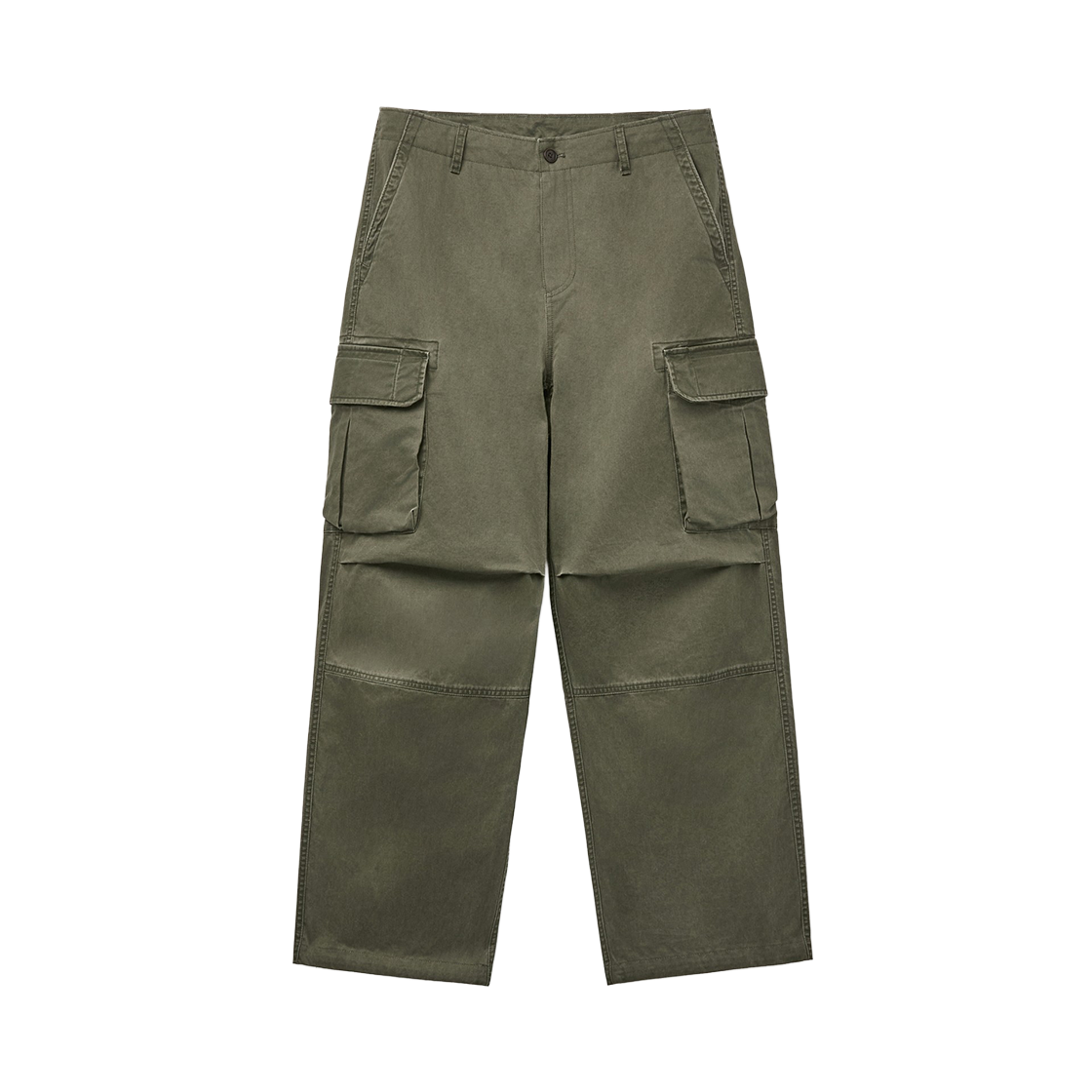 시리즈 워싱 뉴 타입 카고 팬츠 카키(SERIES Washed New Type Cargo Pants Khaki)