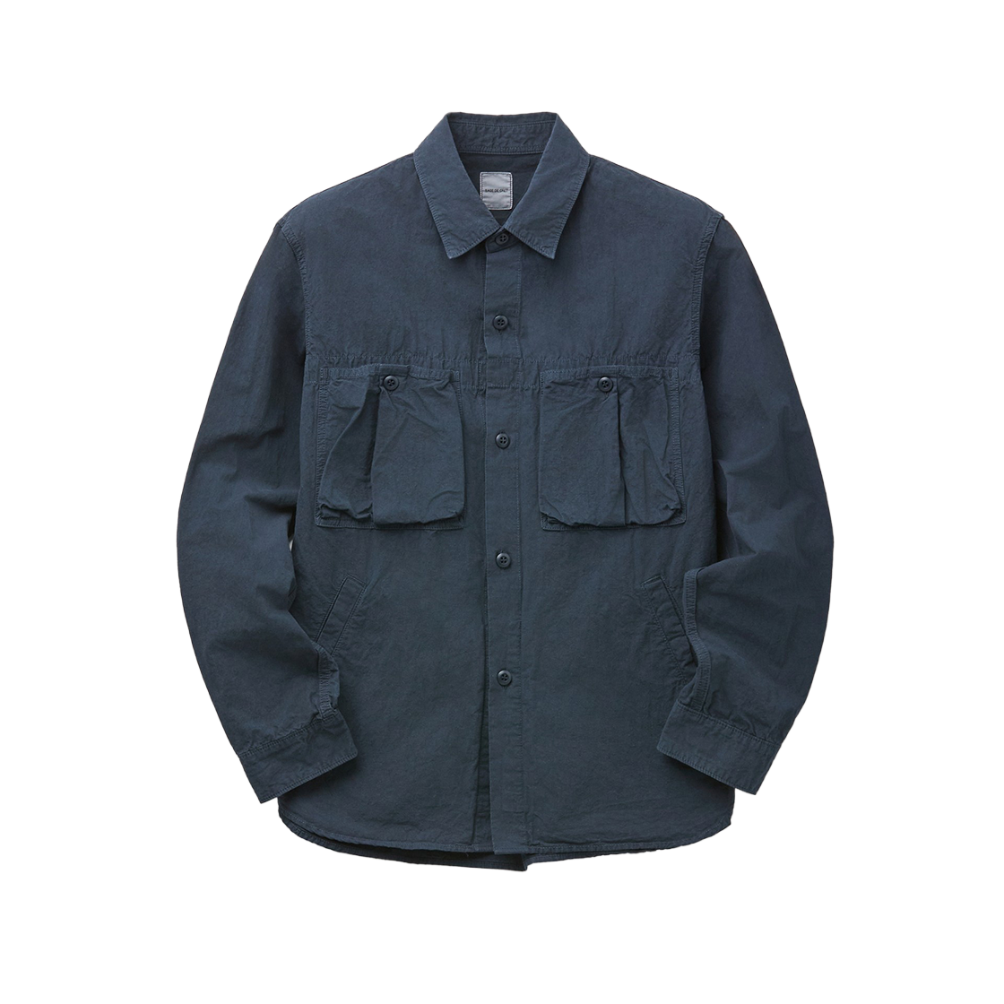 시리즈 사쥬 드 크레 씨오 헴프 하이 덴시티 워크 셔츠 자켓 네이비(SERIES Sage De Cret Co/Hemp High Density Work Shirt Jacket Navy)