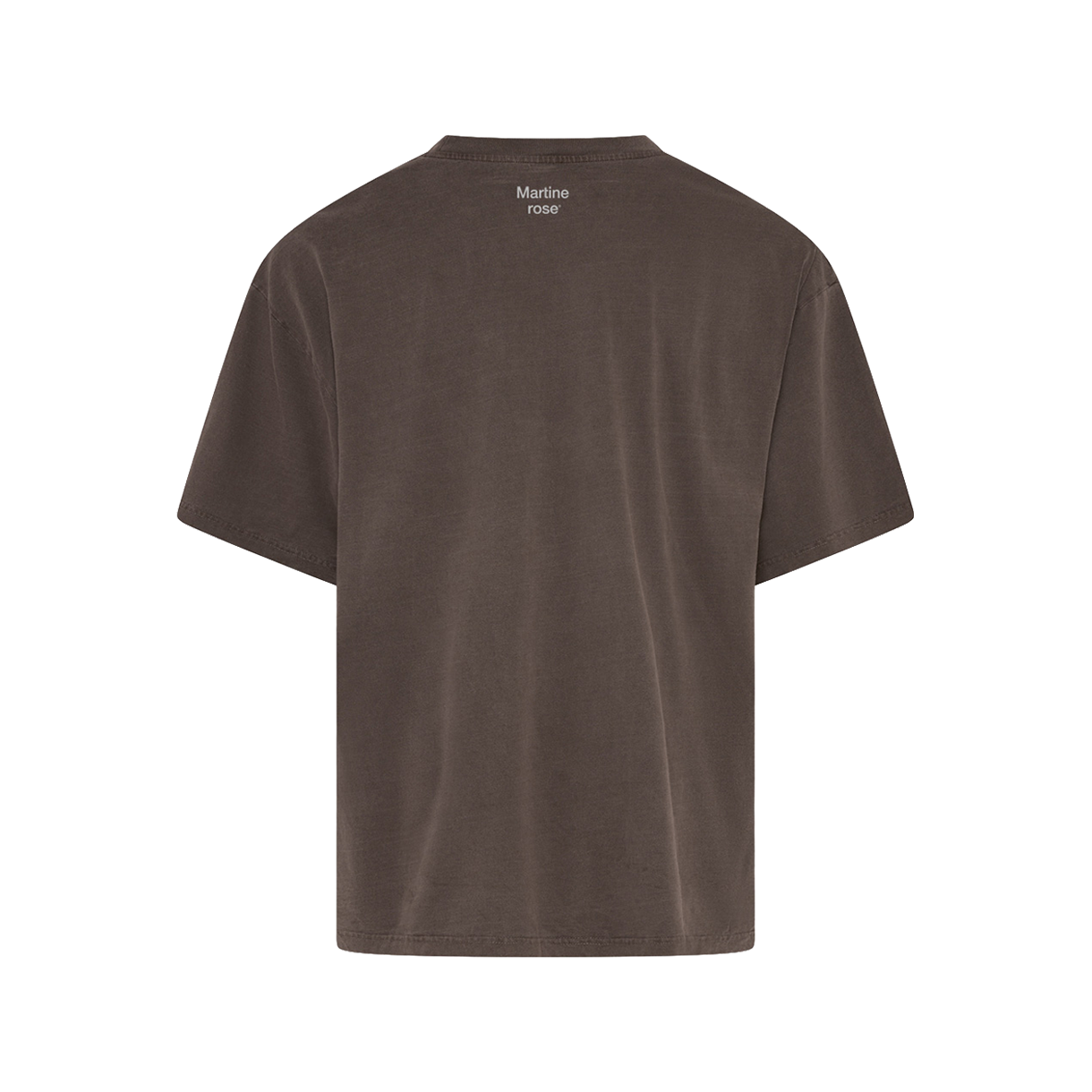 마틴 로즈 숏슬리브 오버사이즈 티셔츠 브라운 워시드 - 26SS(Martine Rose SS Oversized T-Shirt Brown Washed - 26SS) - 2