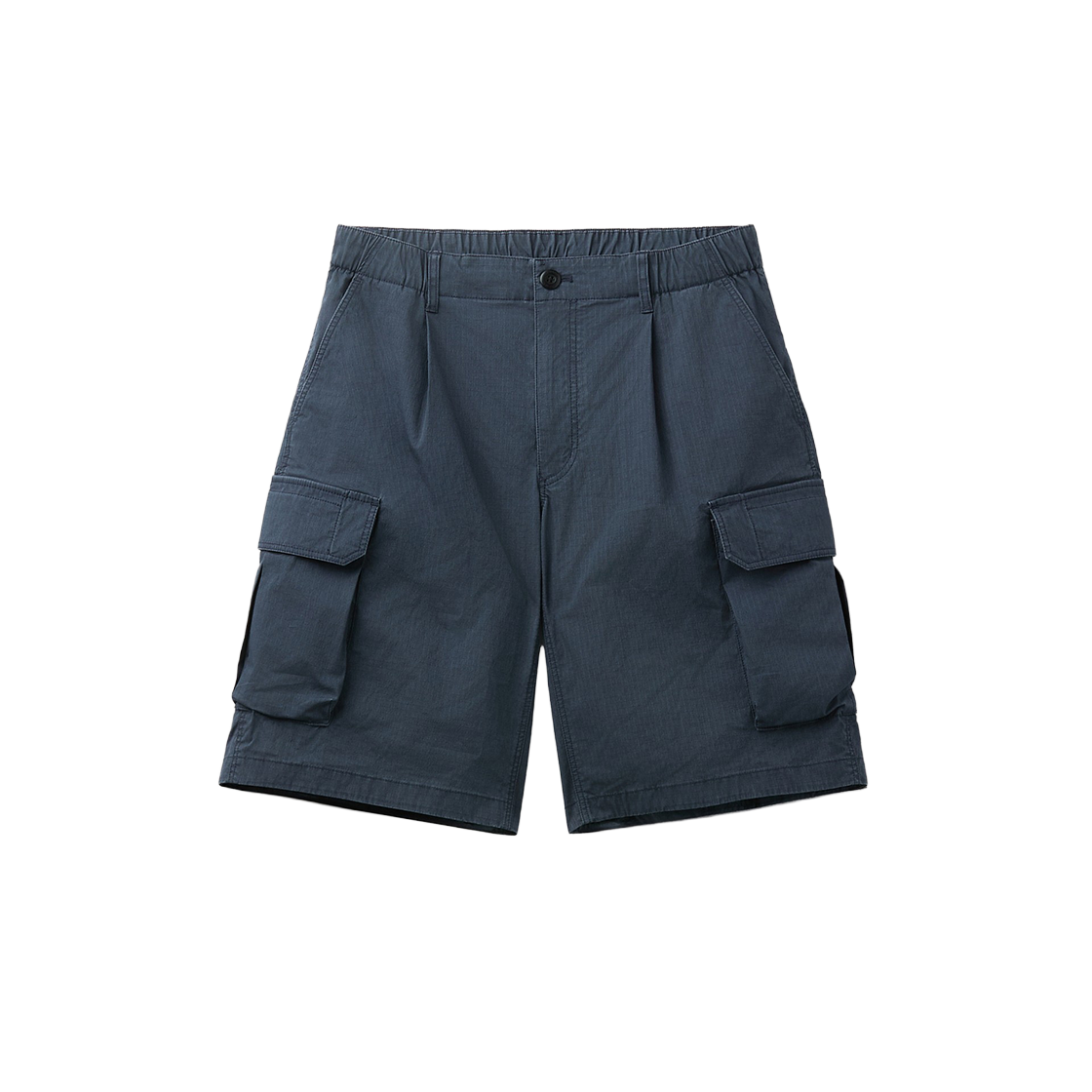시리즈 가먼트 워싱 와이드 카고 쇼츠 네이비(SERIES Garment Washed Wide Cargo Shorts Navy) - 1