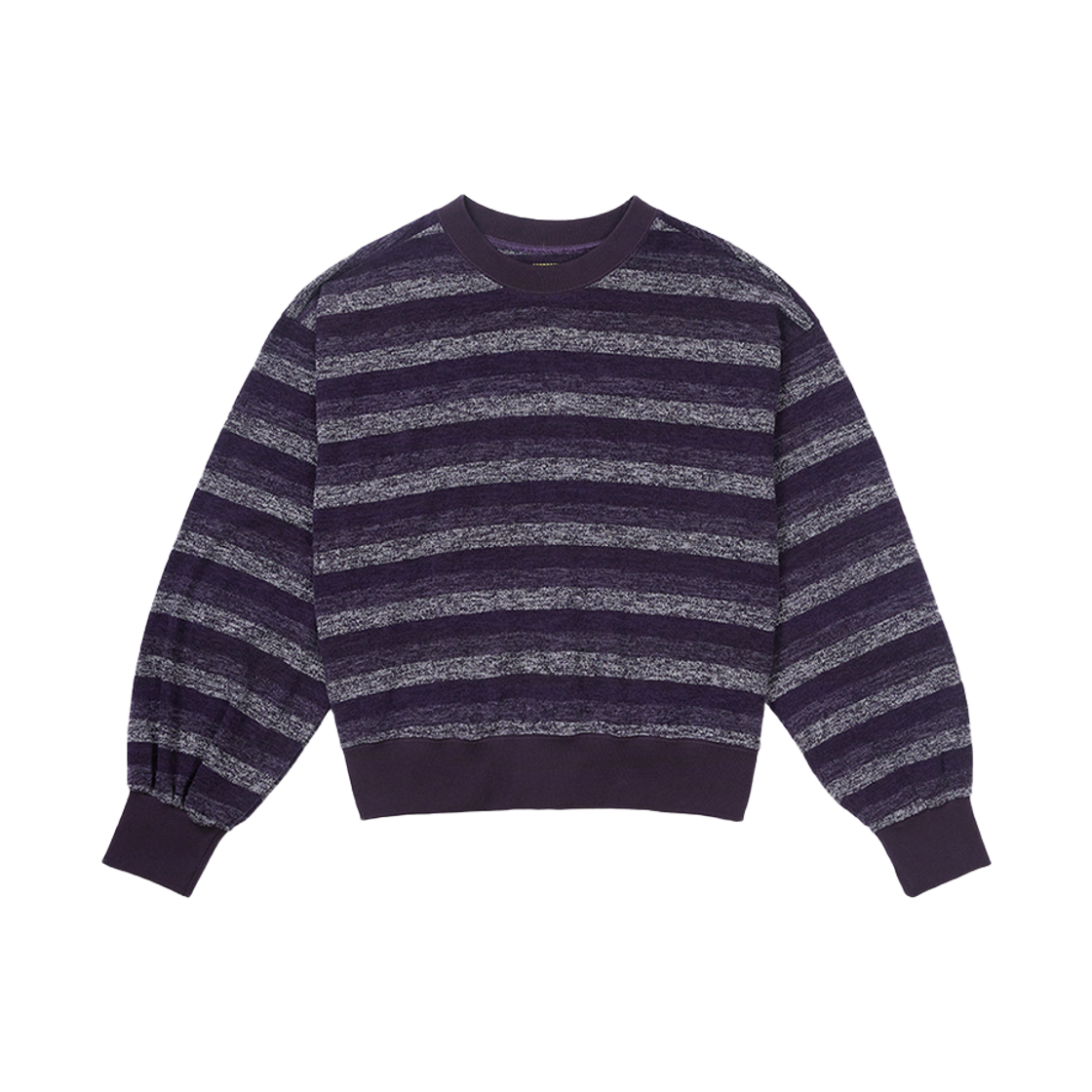 사일런트실러블 그레인 스트라이프 풀오버 니트 퍼플(SILENTSYLLABLE Grain Stripe Pullover Knit Purple)