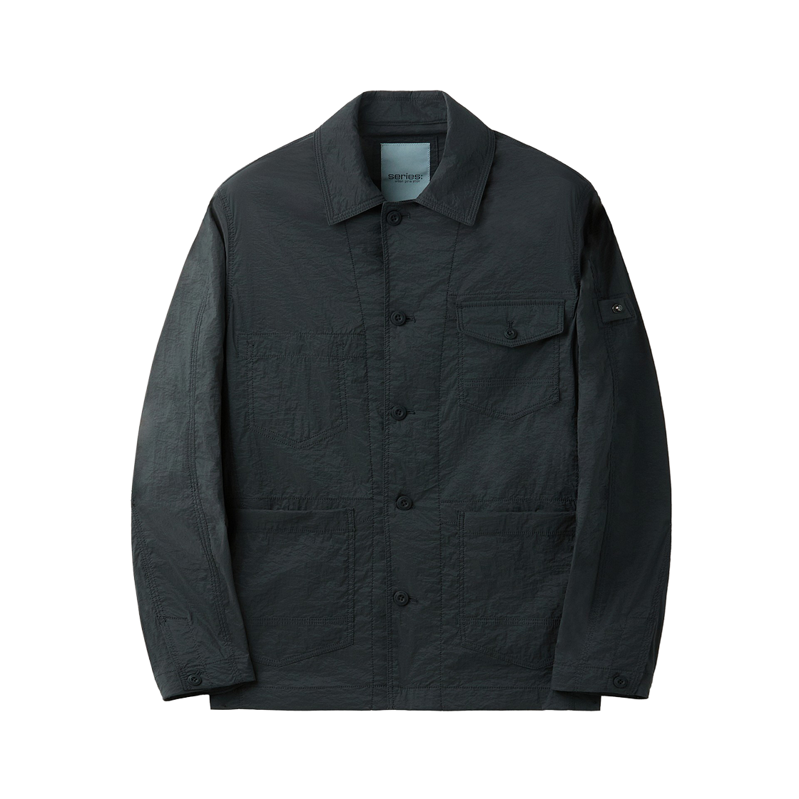시리즈 아웃 포켓 셔켓 차콜(SERIES Out Pocket Shacket Charcoal)