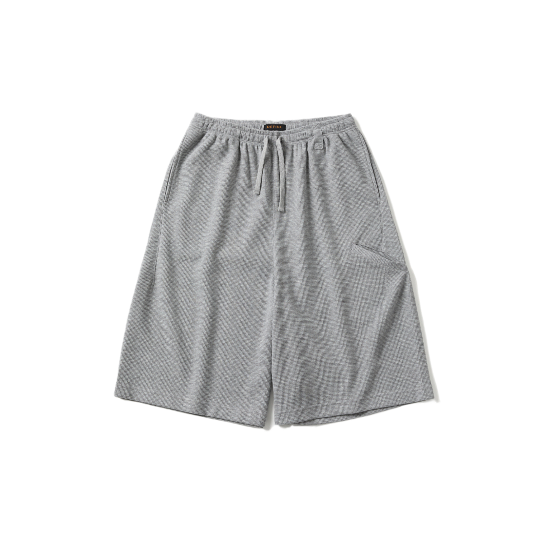디파인 와플 버뮤다 스웨트 팬츠 클라우드 그레이(DEFINE Waffle Bermuda Sweat Pants Cloud Gray)