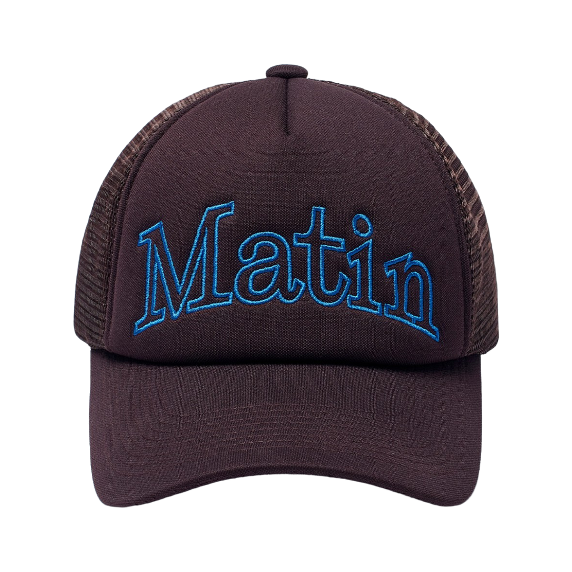 MK2534HT009MBR Matin Kim Matin Mesh Trucker Ball Cap in Brown