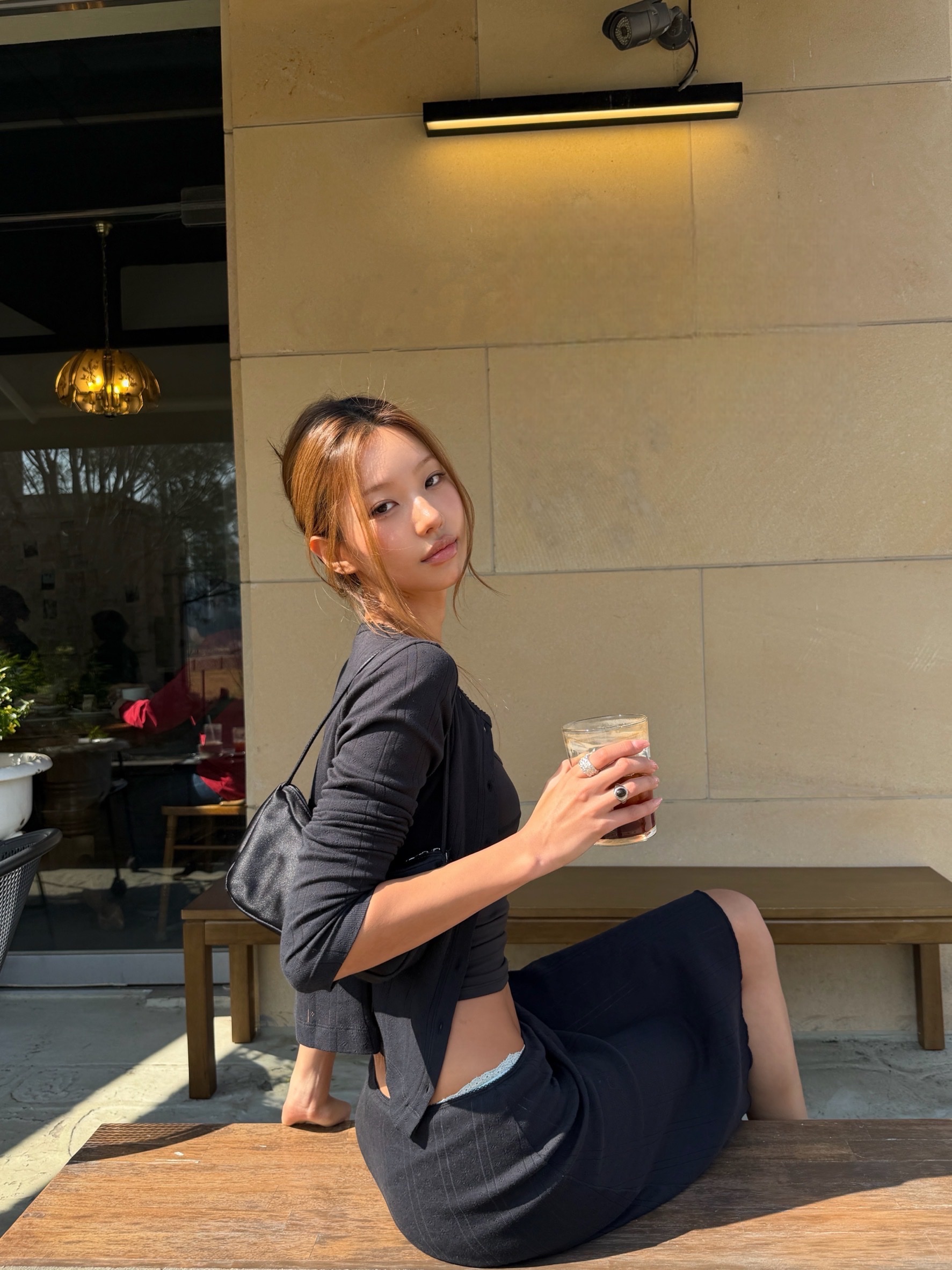 [KREAM 단독] Cou Cou Intimates Women The Slip Skirt Black - 26SS, [KREAM 단독] Cou Cou Intimates Women The Cardigan Black - 26SS 착용 스타일 - 1