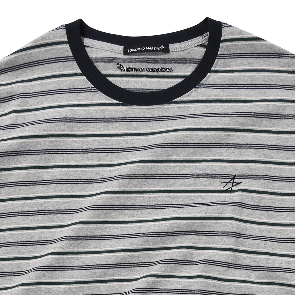 록히드마틴 멀티 스트라이프 티셔츠 그레이(LOCKHEED MARTIN Multi Stripe Ts Grey) - 3