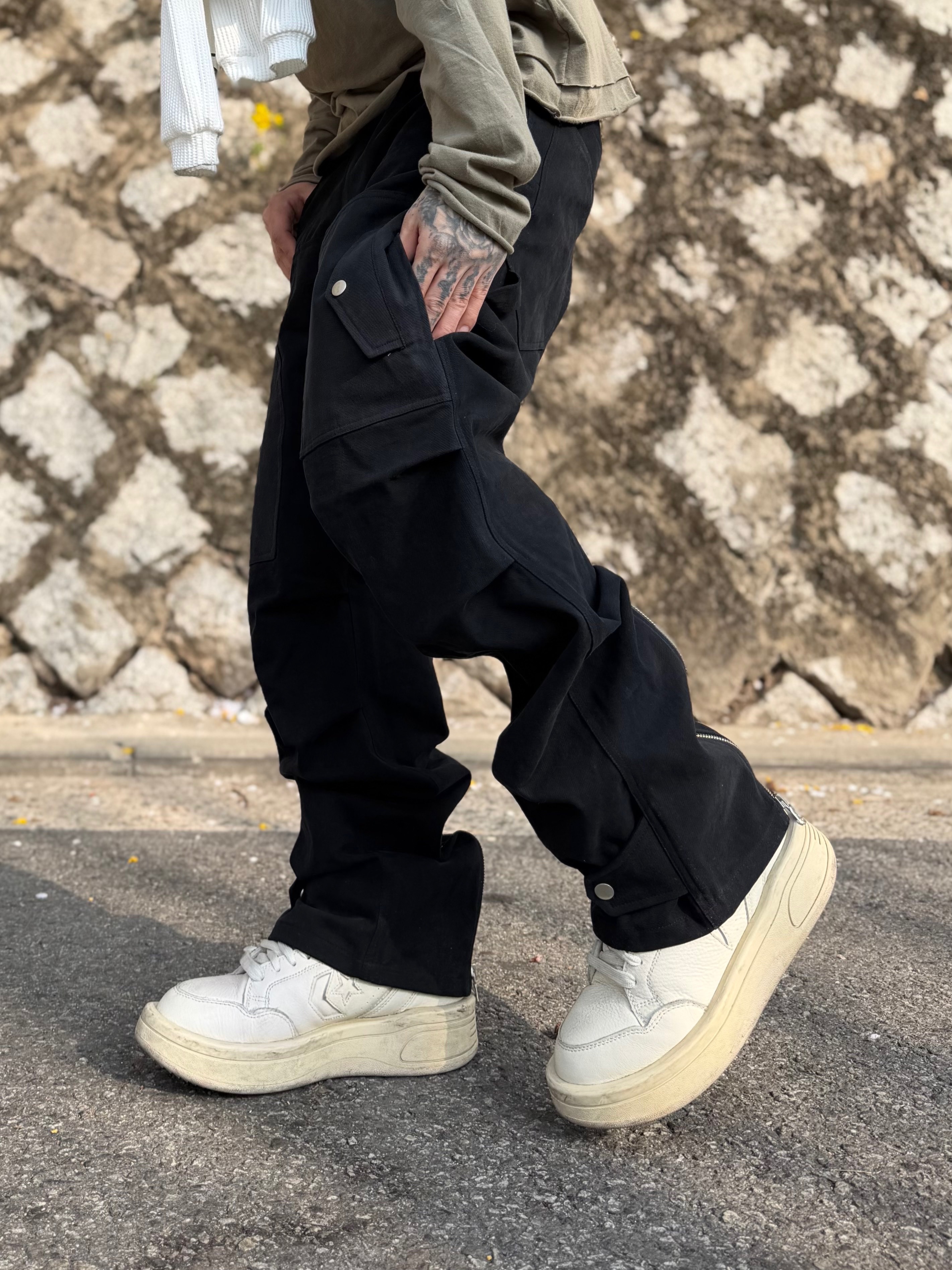 Converse x Drkshdw Turbowpn Egret 착용 스타일 - 1