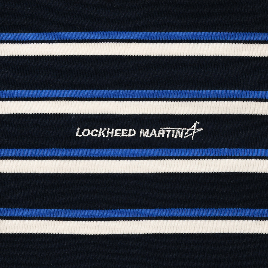 록히드마틴 멀티 스트라이프 카라 티셔츠 네이비(LOCKHEED MARTIN Multi Stripe Collar Ts Navy) - 5