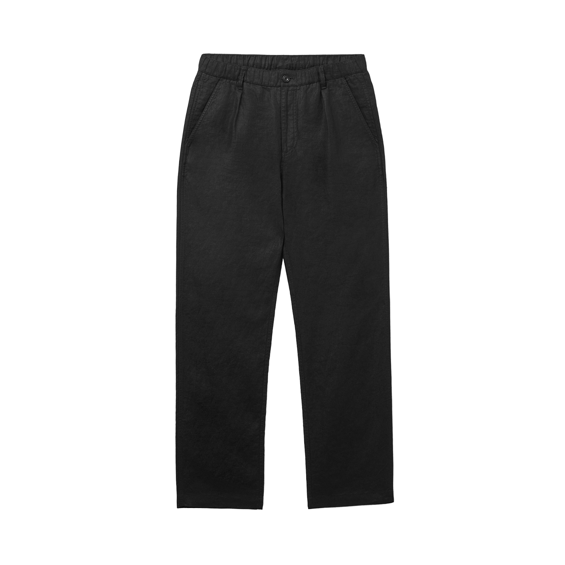 시리즈 셋업 아이리시 린넨 테이퍼드 팬츠 블랙(SERIES Set Up Irish Linen Tapered Pants Black) - 1