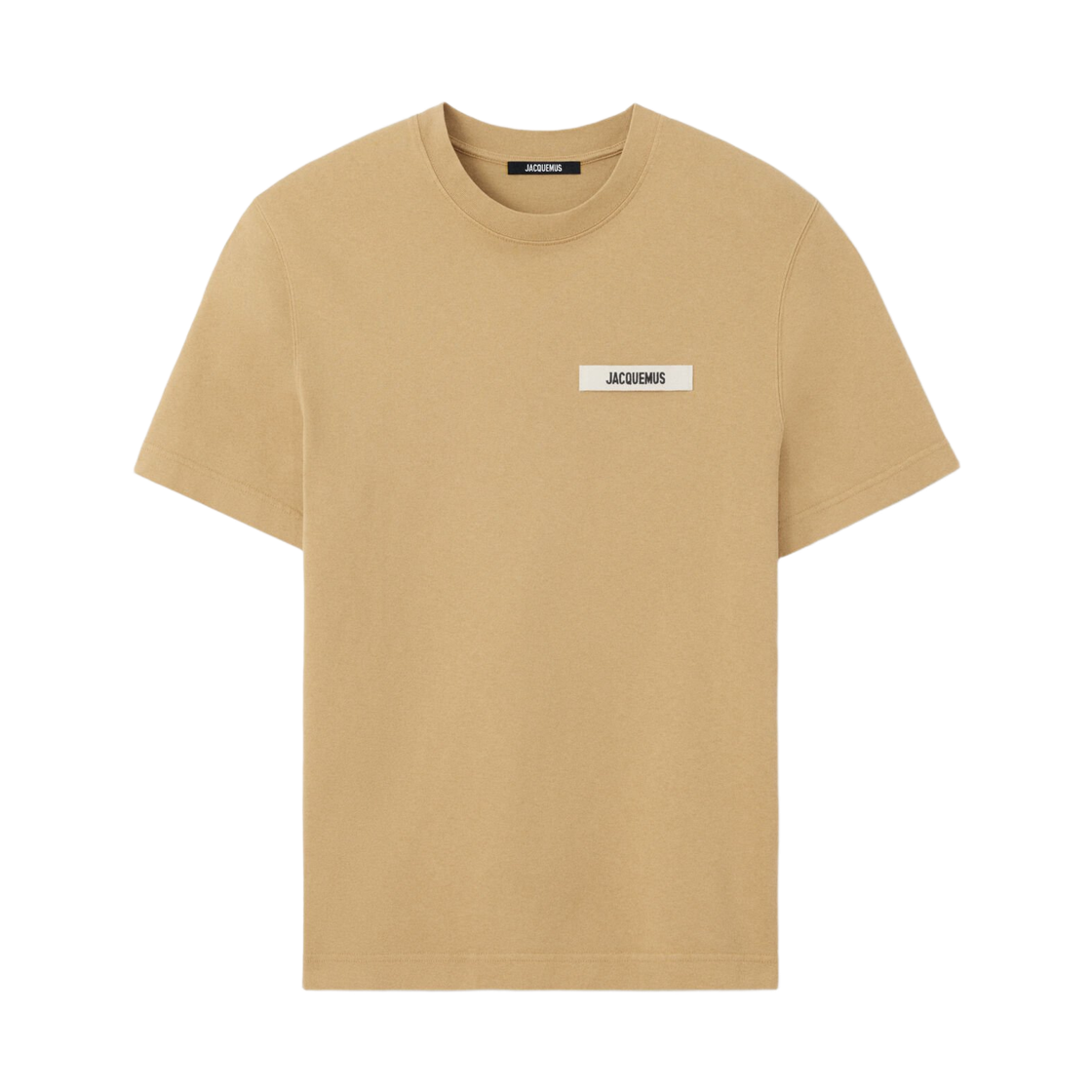 TSM00133AJ0-0226-180 Jacquemus The Gros Grain Logo T-Shirt Dark Beige