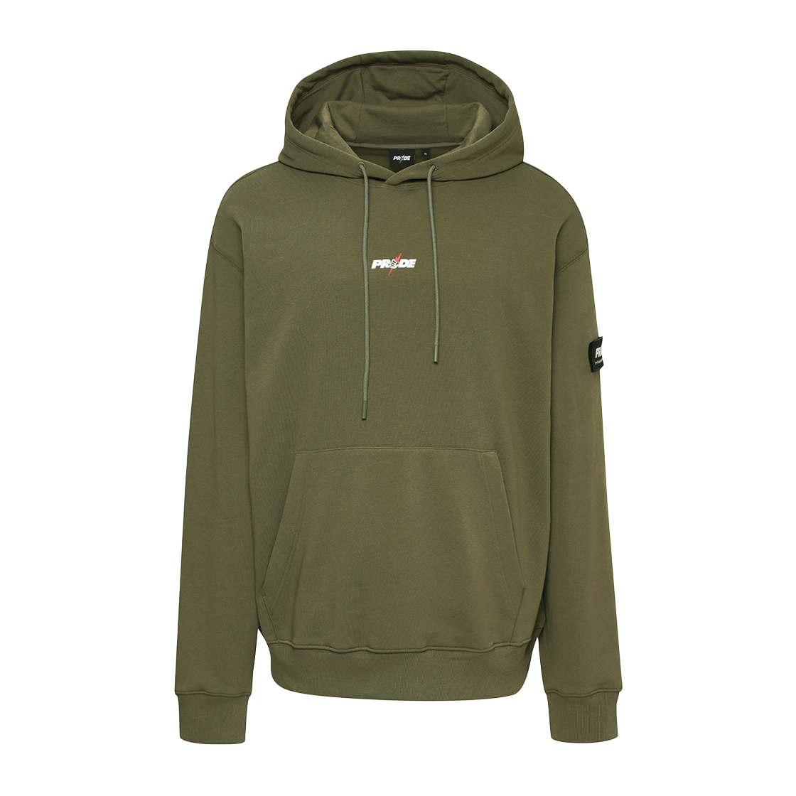U2HDX1104KH UFC SPORT Pride Wappen Relaxed Fit Hoodie Khaki