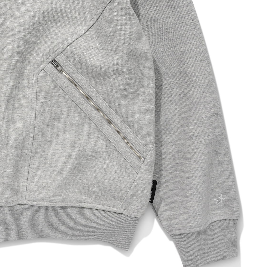 록히드마틴 슬릿 포켓 후드 집업 그레이(LOCKHEED MARTIN Slit Pocket Hood Zip-Up Grey) - 5