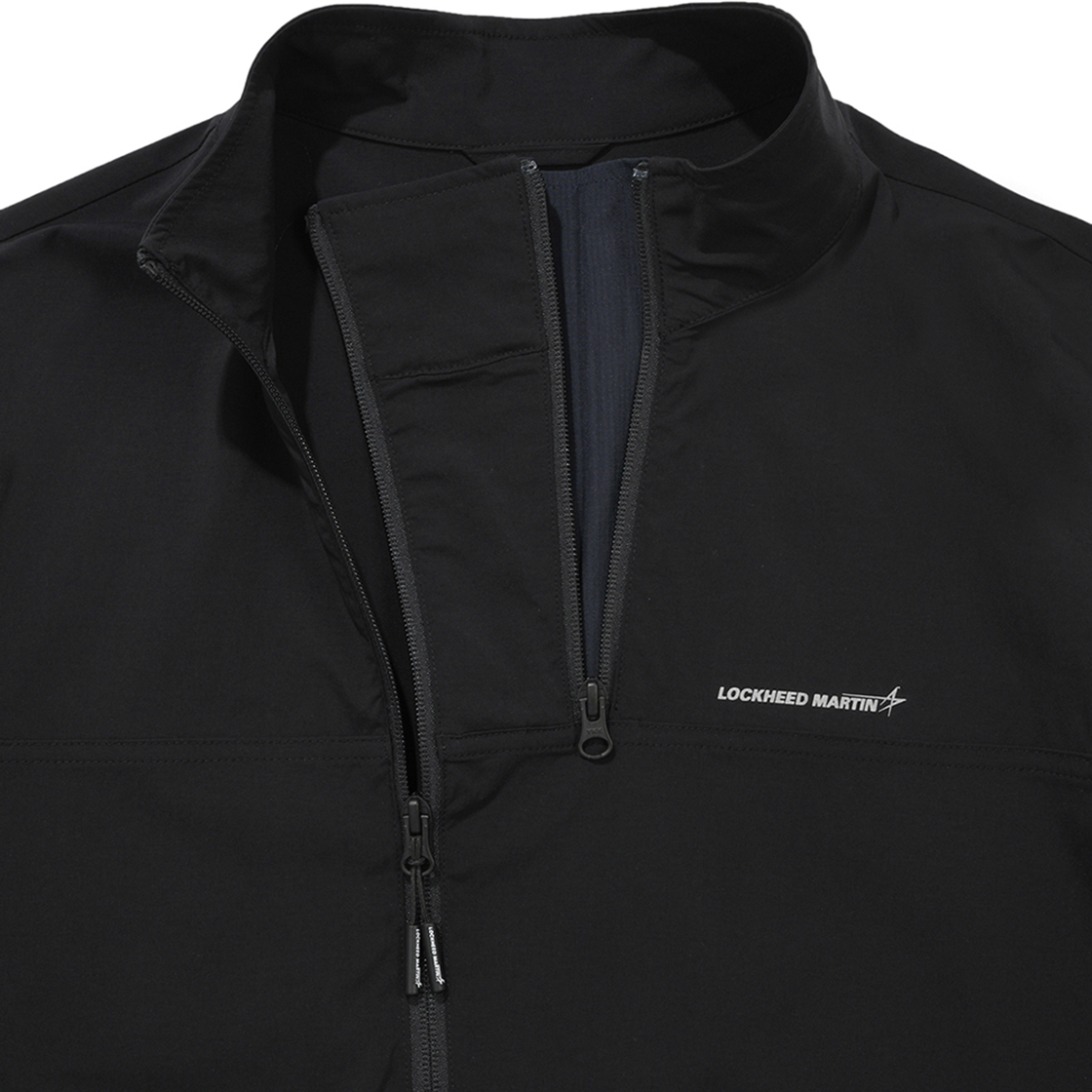 록히드마틴 다이아고널 집 윈드브레이커 블랙(LOCKHEED MARTIN Diagonal Zip Windbreaker Black) - 4