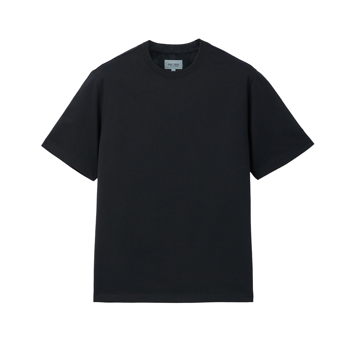 시리즈 오버핏 반팔 티셔츠 블랙(SERIES Overfit Short Sleeve T-Shirt Black) - 1