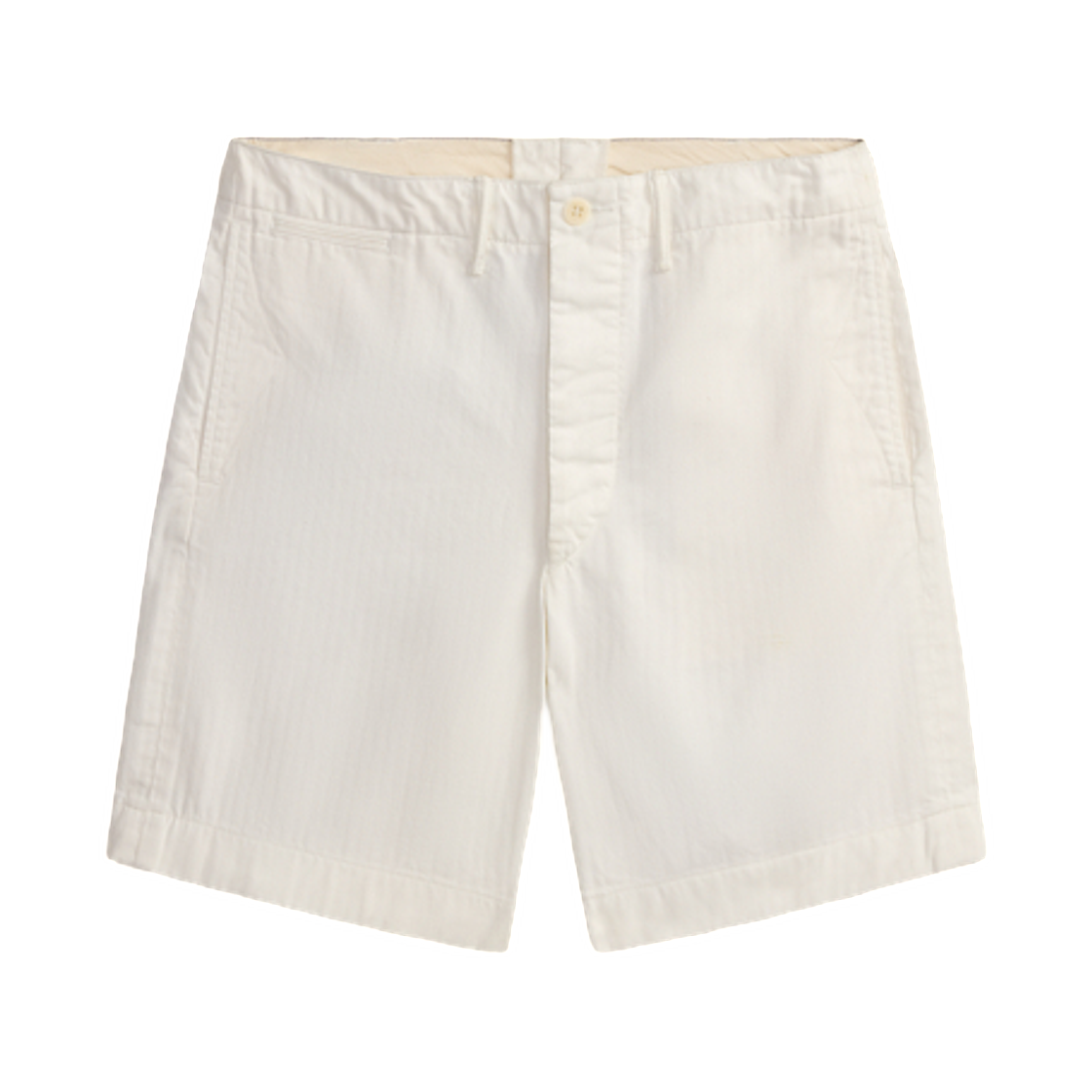 더블알엘 헤링본 트윌 오피서 쇼츠 앤틱 화이트(Double RL Herringbone Twill Officer's Short Antique White)