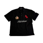 Flavorism Red Horse Pique Shirt Black