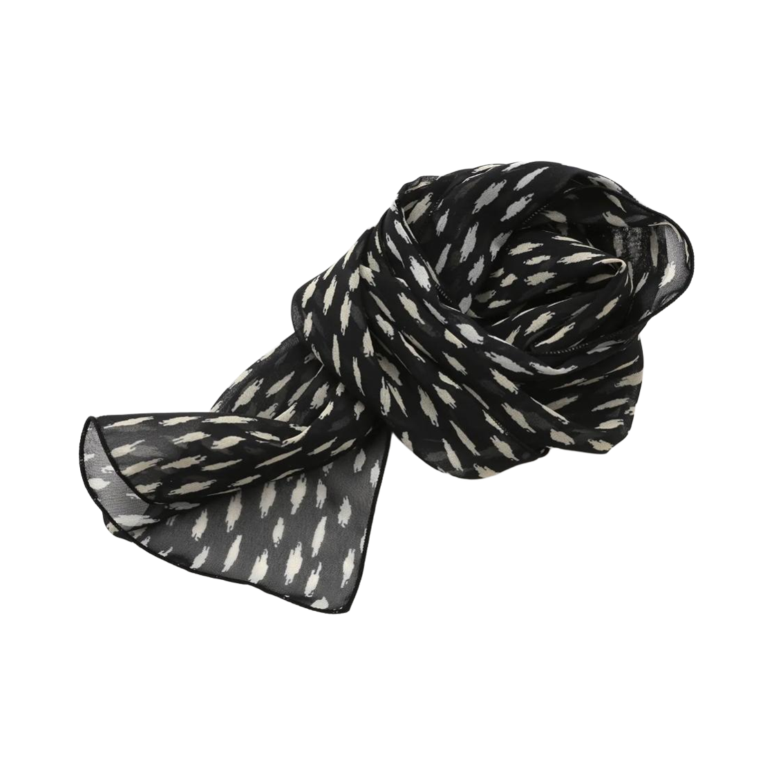 발루트 이레귤러 서클 스카프 블랙(Ballute Irregular Circle Scarf Black)