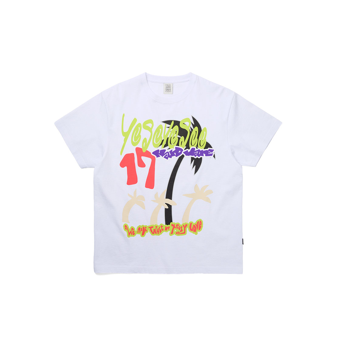 [더블적립] 예스아이씨 예스 트로피칼 티셔츠 화이트([더블적립] YESEYESEE Y.E.S Tropical Tee White)