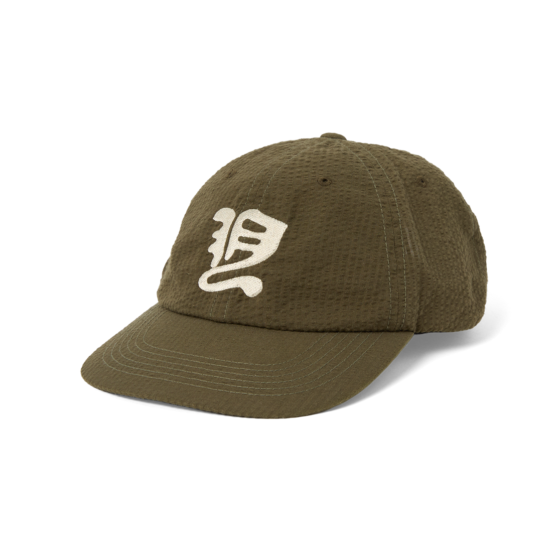 [더블적립] 예스아이씨 예스 워시드 시어서커 캡 올리브([더블적립] YESEYESEE Y.E.S Washed Seersucker Cap Olive)