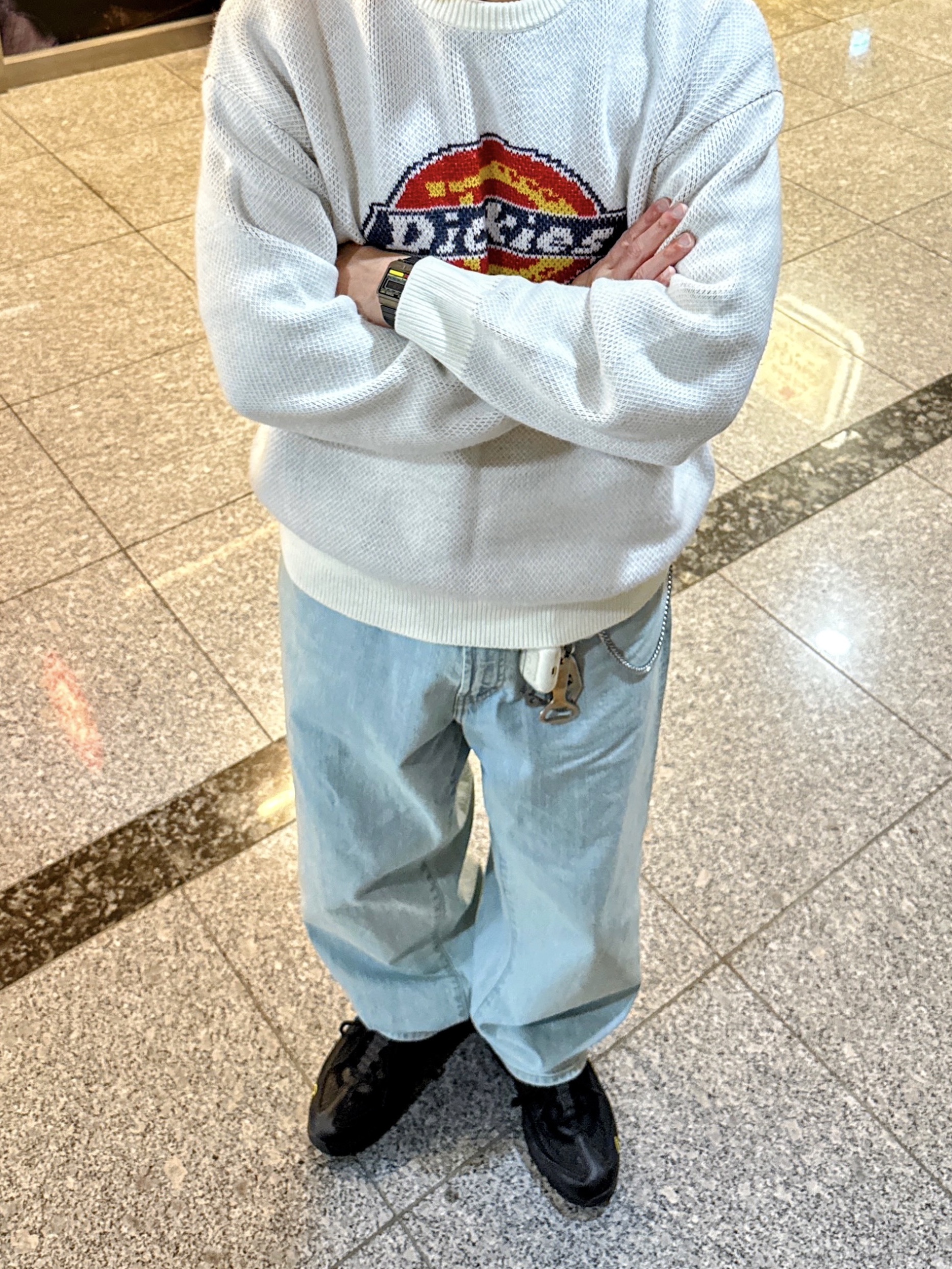Supreme Baggy Jean Light Washed Indigo - 25FW 착용 스타일