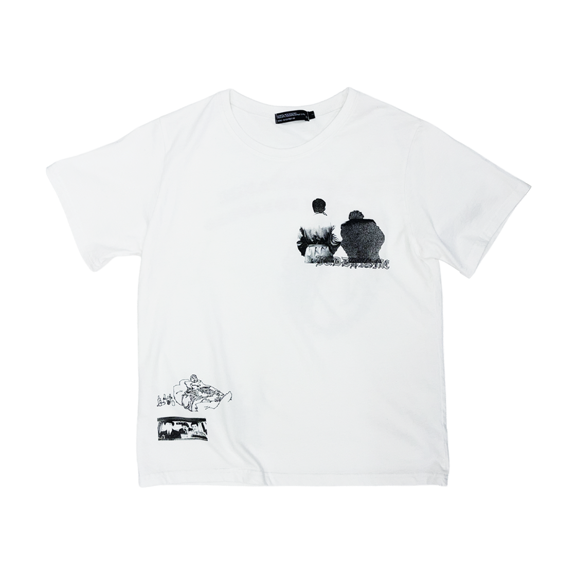선데이오프클럽 르 세르클 루즈 라인스톤 티셔츠(Sundayoffclub Le Cercle Rouge Rhinestone T-shirt)
