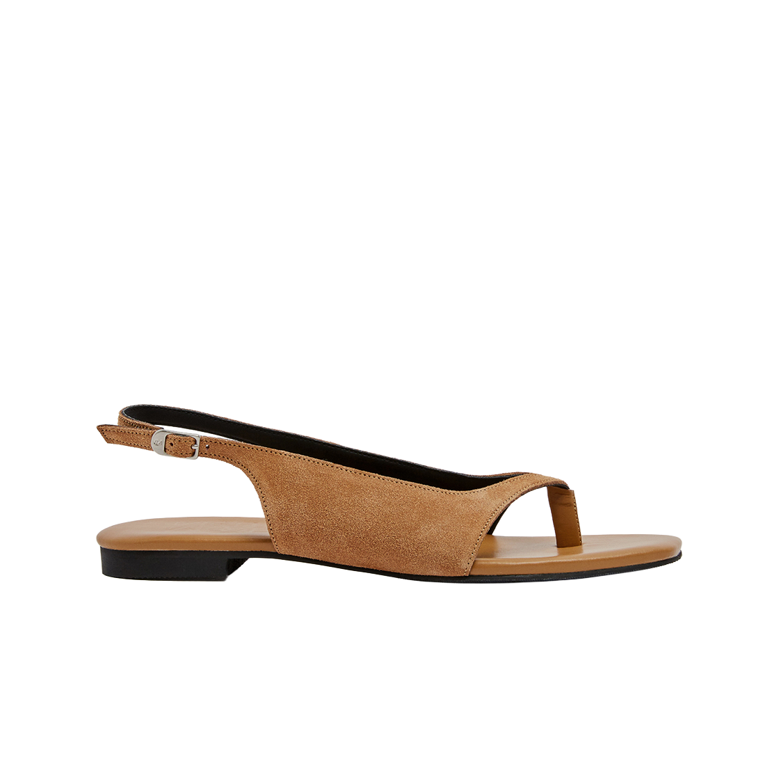 무드나잇 로린 클린실루엣 슬링백 샌들 l 카멜스웨이드(Moodnight Roryn Clean Sling-back Sandals l Camel Suede) - 1